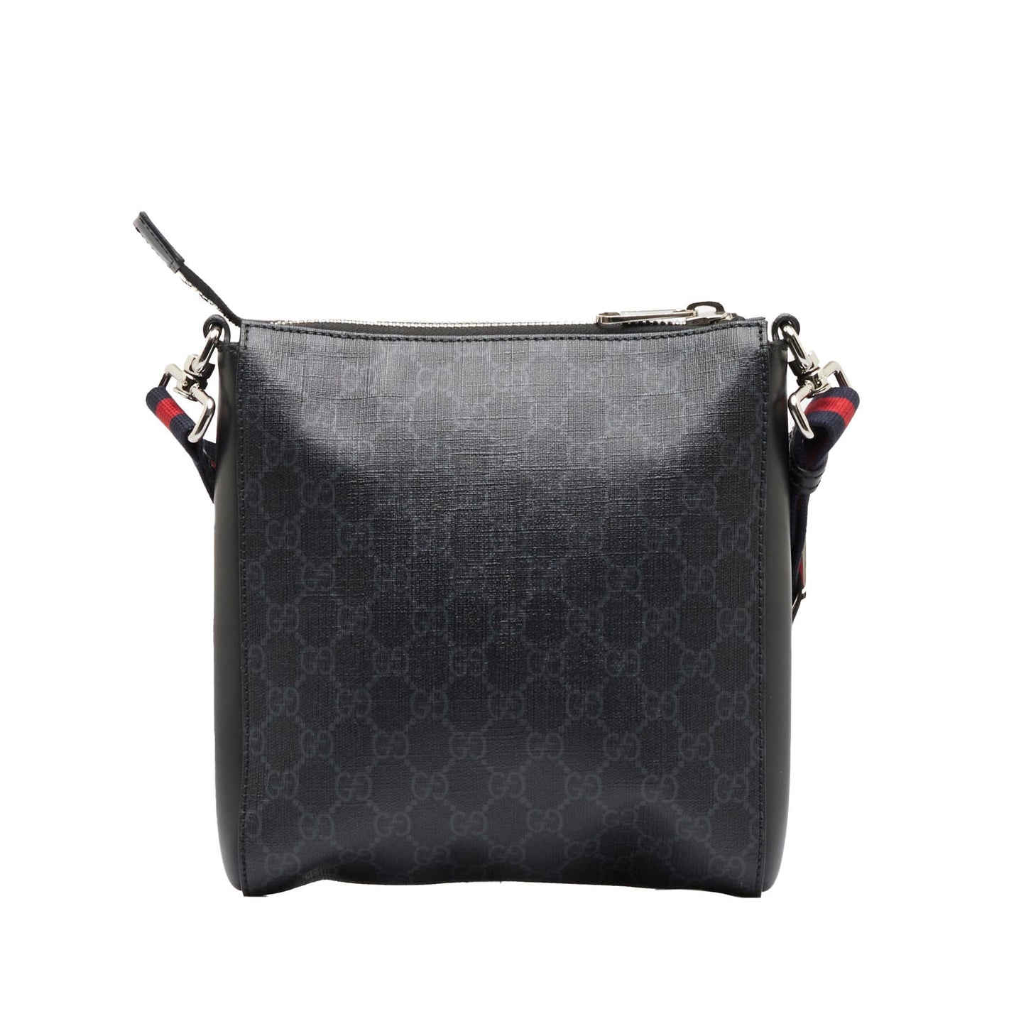 Gucci GG Supreme Night Courrier SHG-Qf1wvD Canvas Black Crossbody Bag