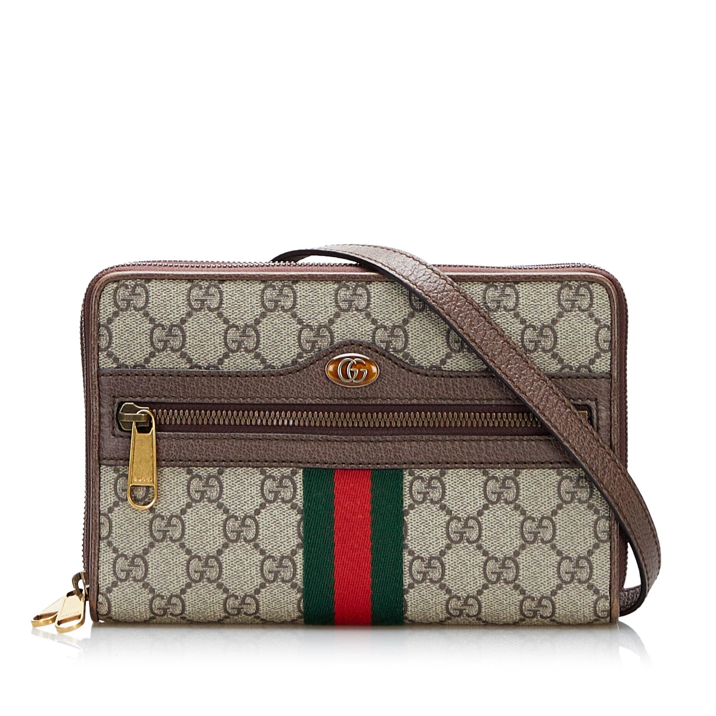 Gucci GG Supreme Ophidia SHG-AxQA4C Canvas Calf Brown Crossbody Bag