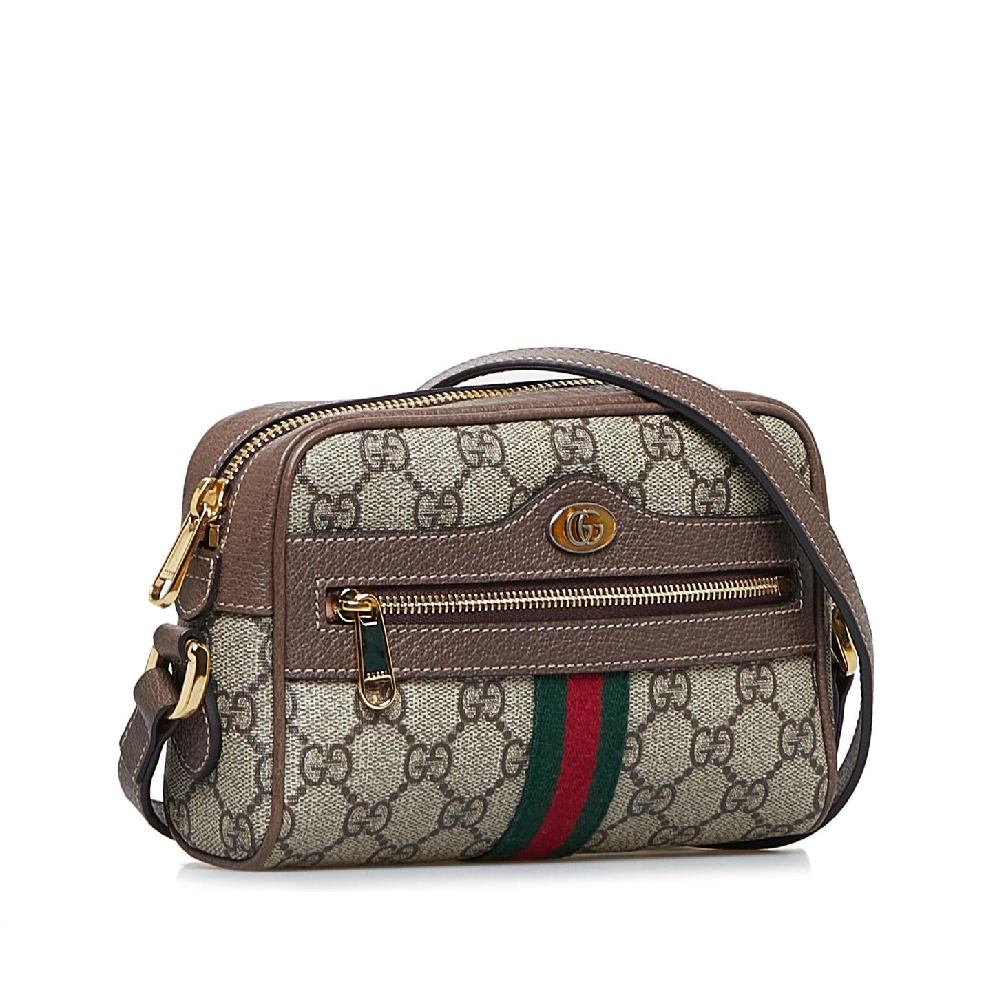 Gucci GG Supreme Ophidia SHG-4 0H4 Canvas Brown Crossbody Bag