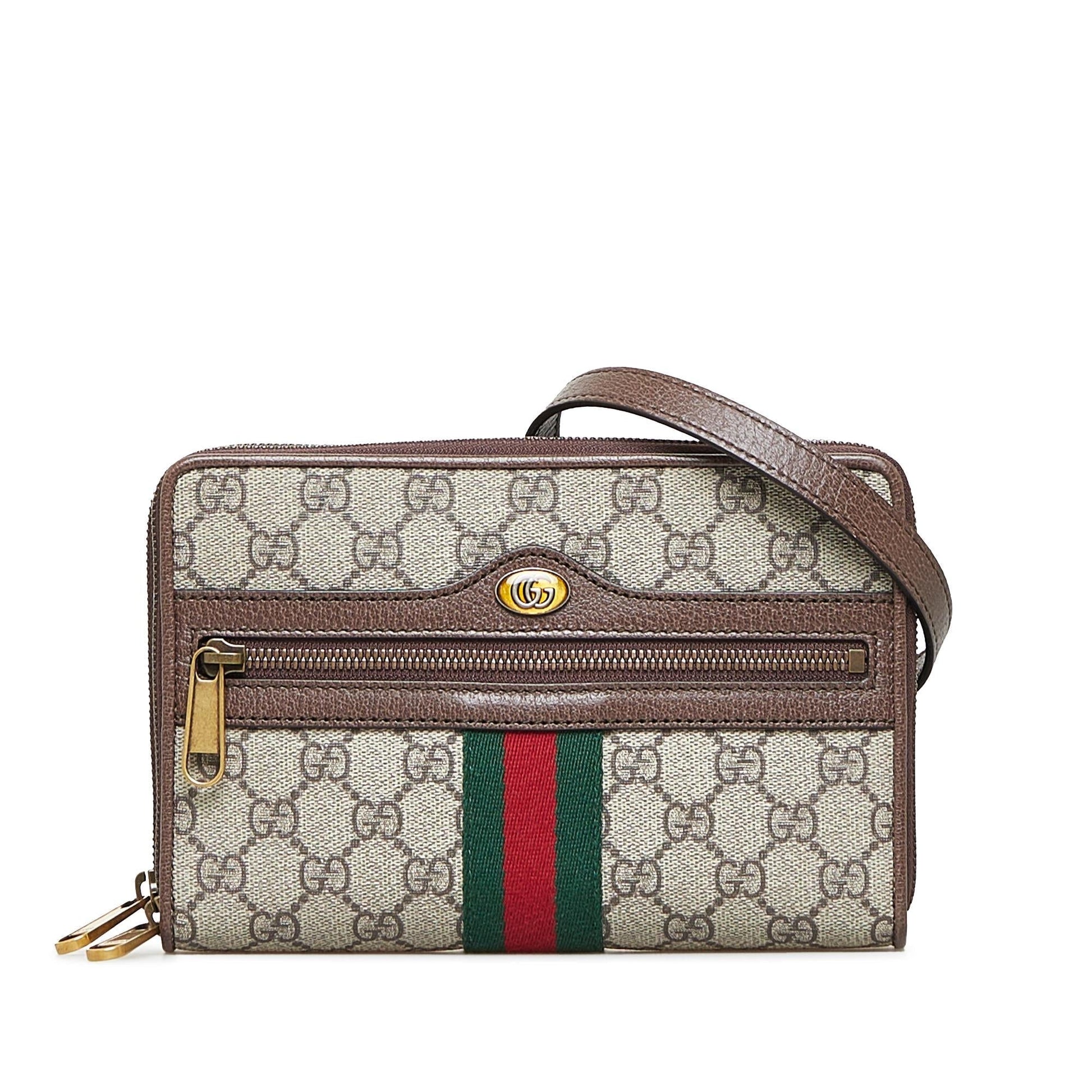 Gucci GG Supreme Ophidia SHG-OLoA2T Canvas Brown Crossbody Bag