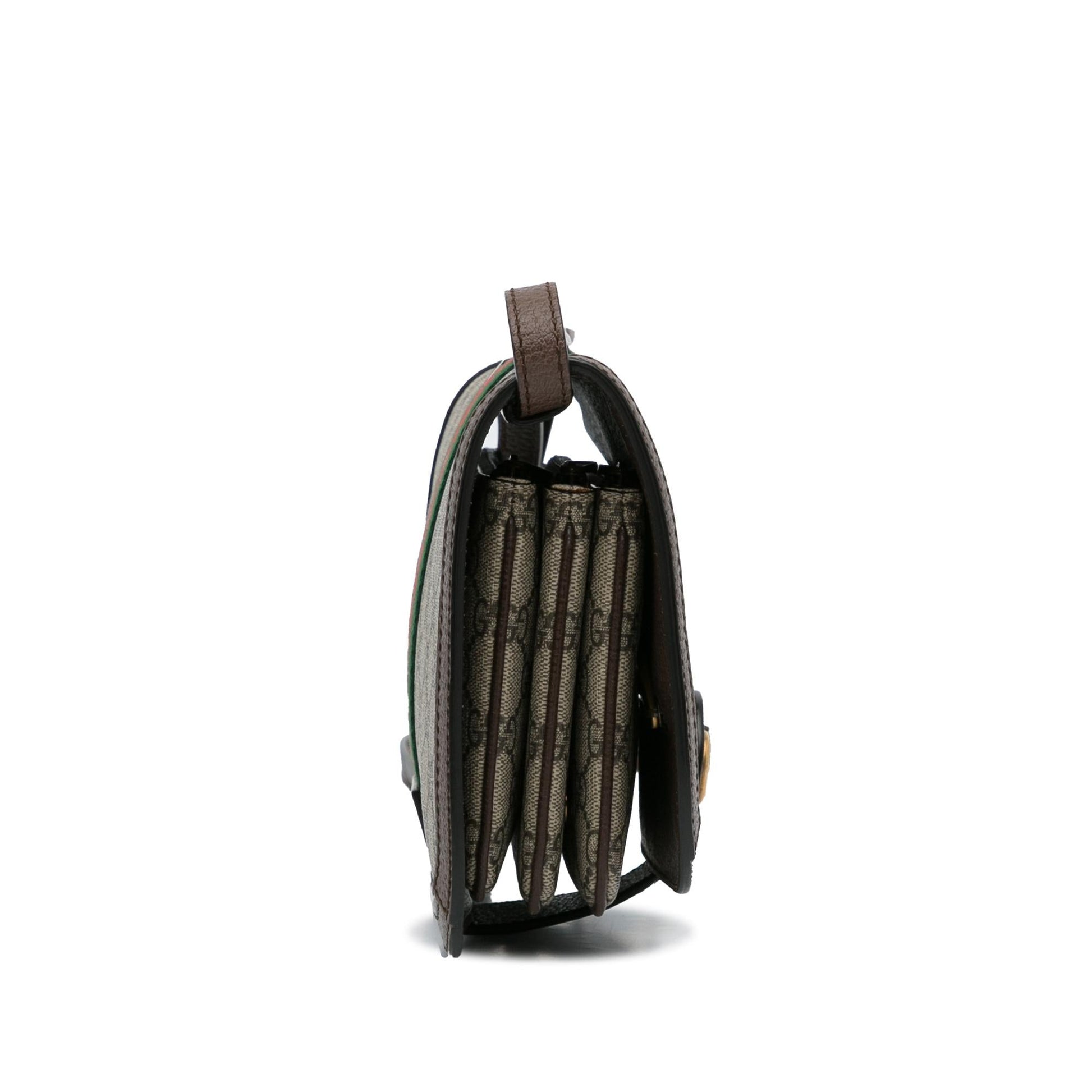 Gucci GG Supreme Ophidia SHG-AVqJfo Canvas Calf Brown Crossbody Bag