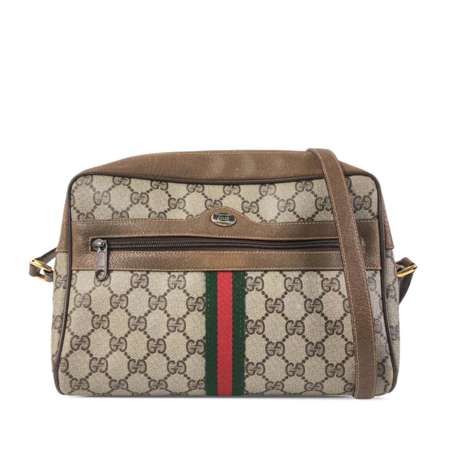 Gucci GG Supreme Ophidia SHG-rVmpFe Canvas Calf Brown Crossbody Bag