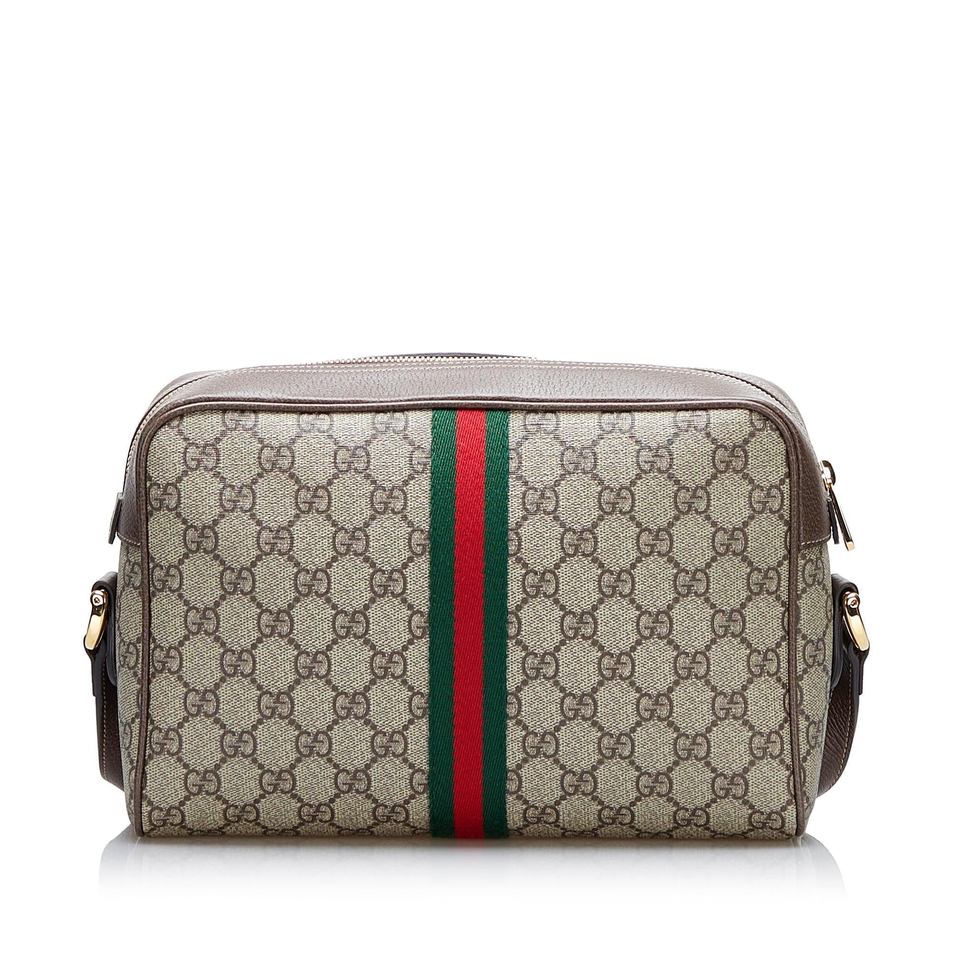 Gucci GG Supreme Ophidia SHG-AbBdhs Canvas Brown Crossbody Bag