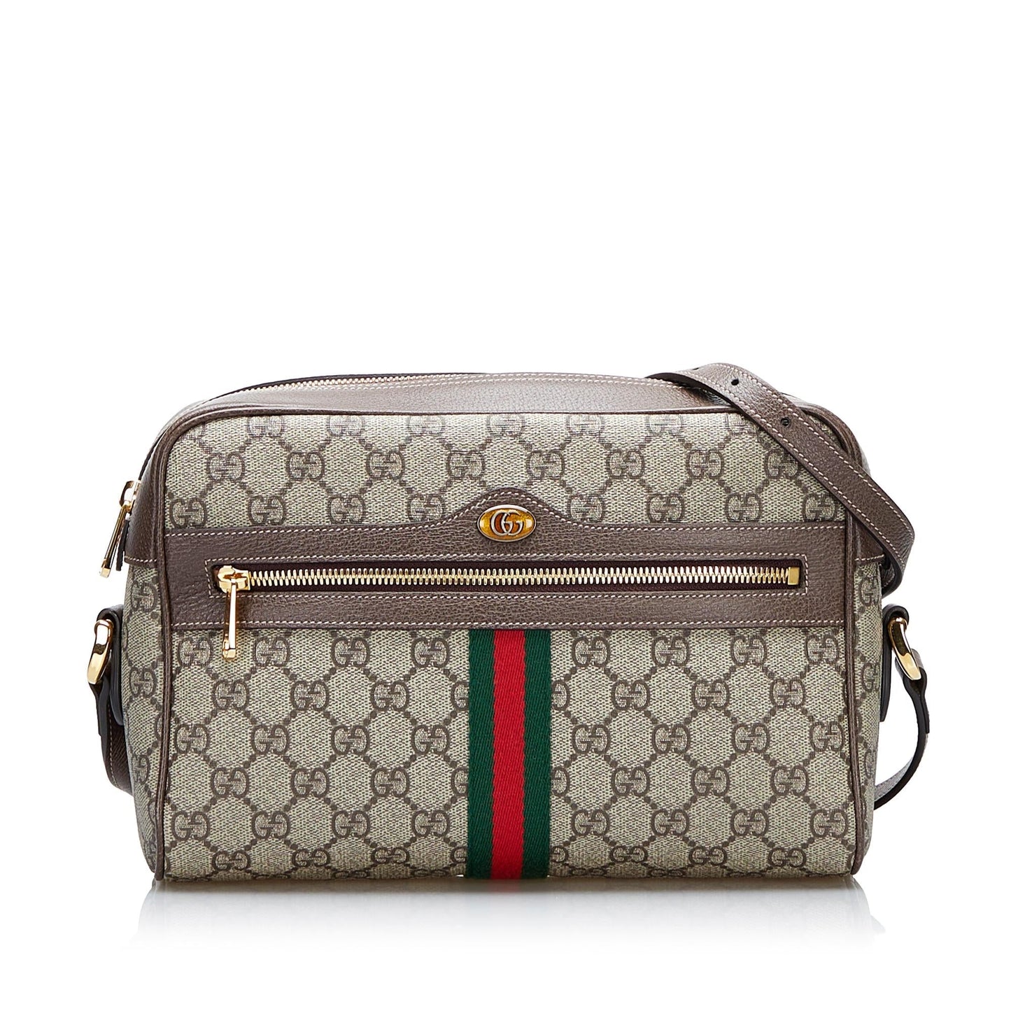 Gucci GG Supreme Ophidia SHG-AbBdhs Canvas Brown Crossbody Bag