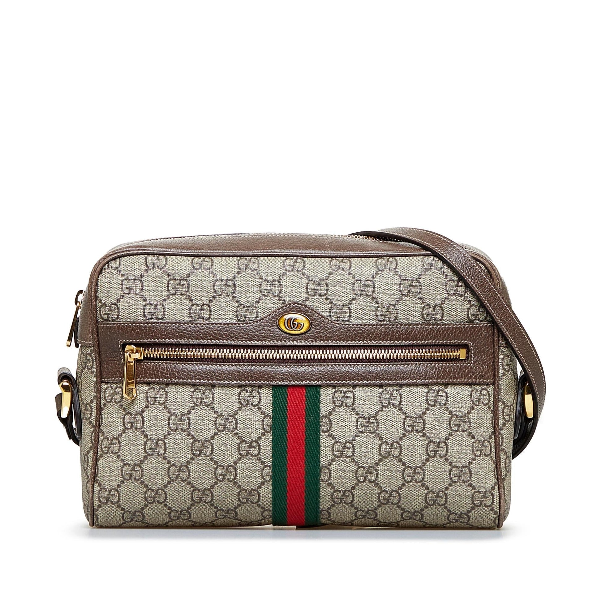 Gucci GG Supreme Ophidia SHG-ETT5kQ Canvas Brown Crossbody Bag
