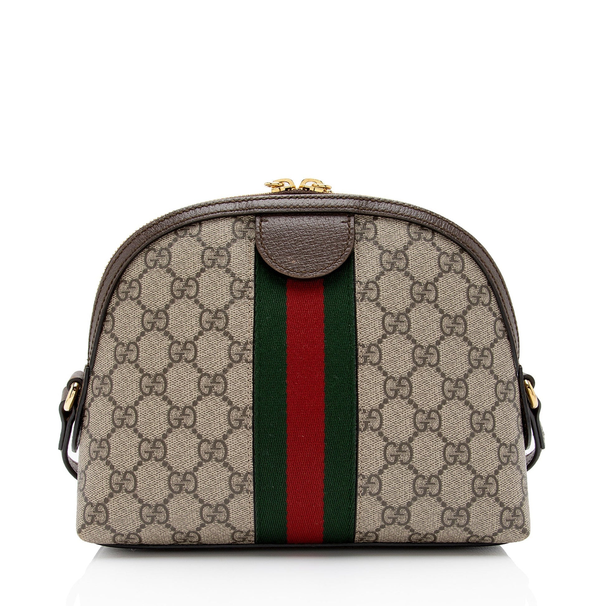 Gucci GG Supreme Ophidia Dome SHF-xTbcEZ Leather Canvas Nylon Beige Shoulder Bag