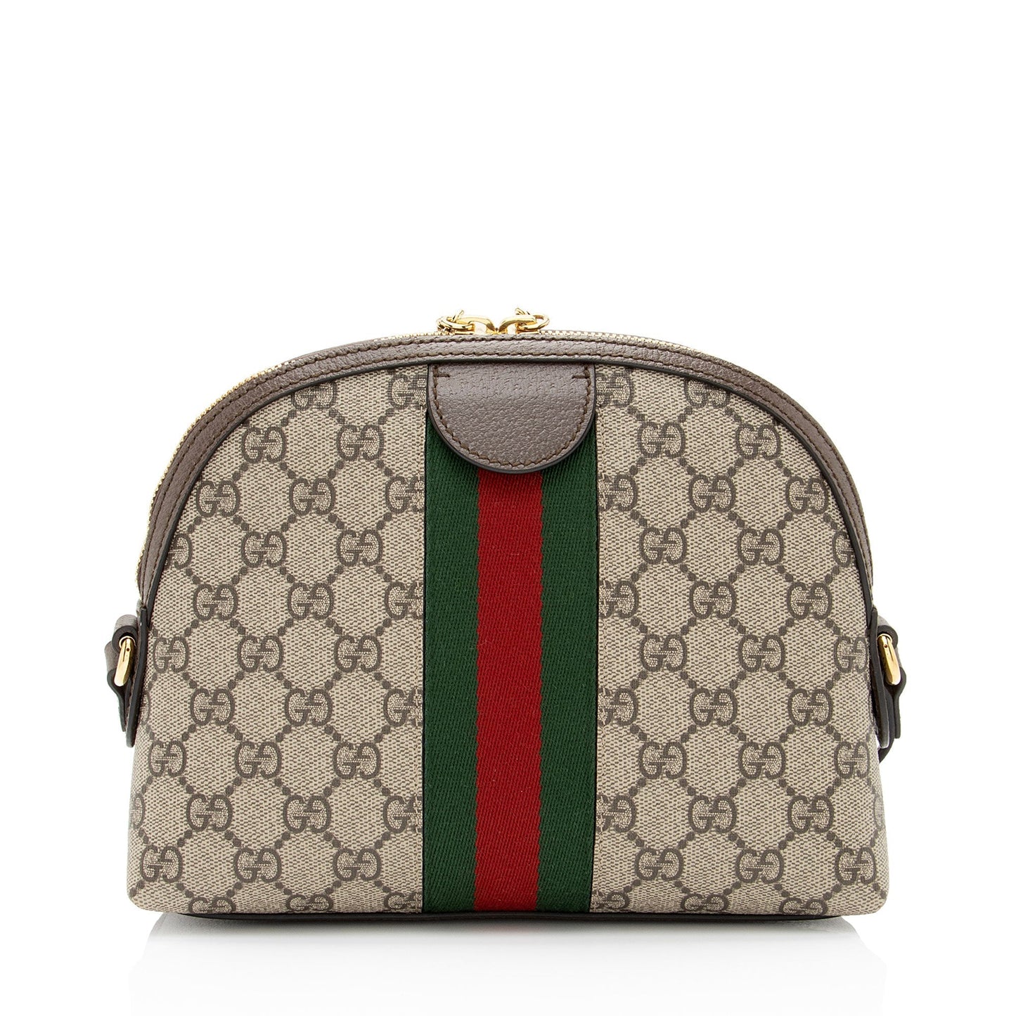 Gucci GG Supreme Ophidia Dome SHF-uQuAeg Leather Canvas Nylon Brown Crossbody Bag