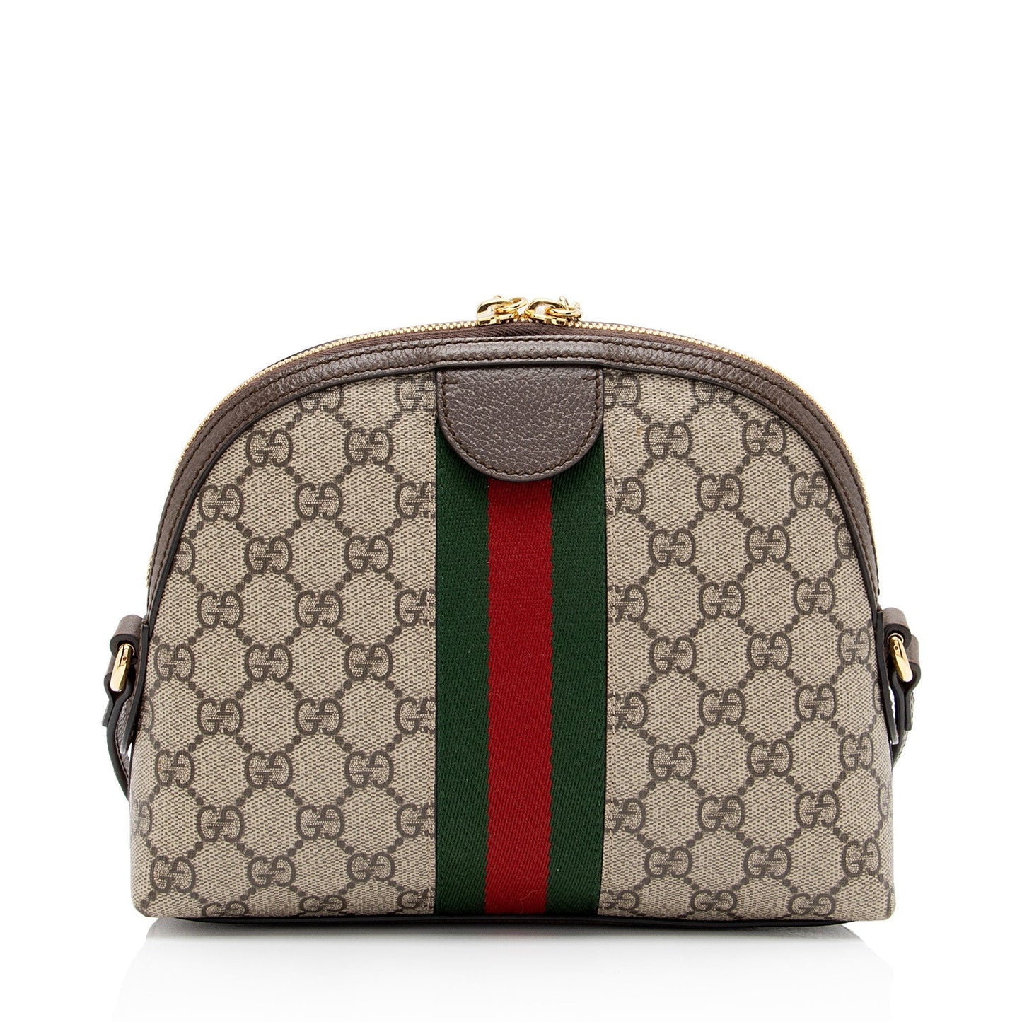 Gucci GG Supreme Ophidia Dome SHF-CvGXdp Leather Canvas Nylon Brown Crossbody Bag