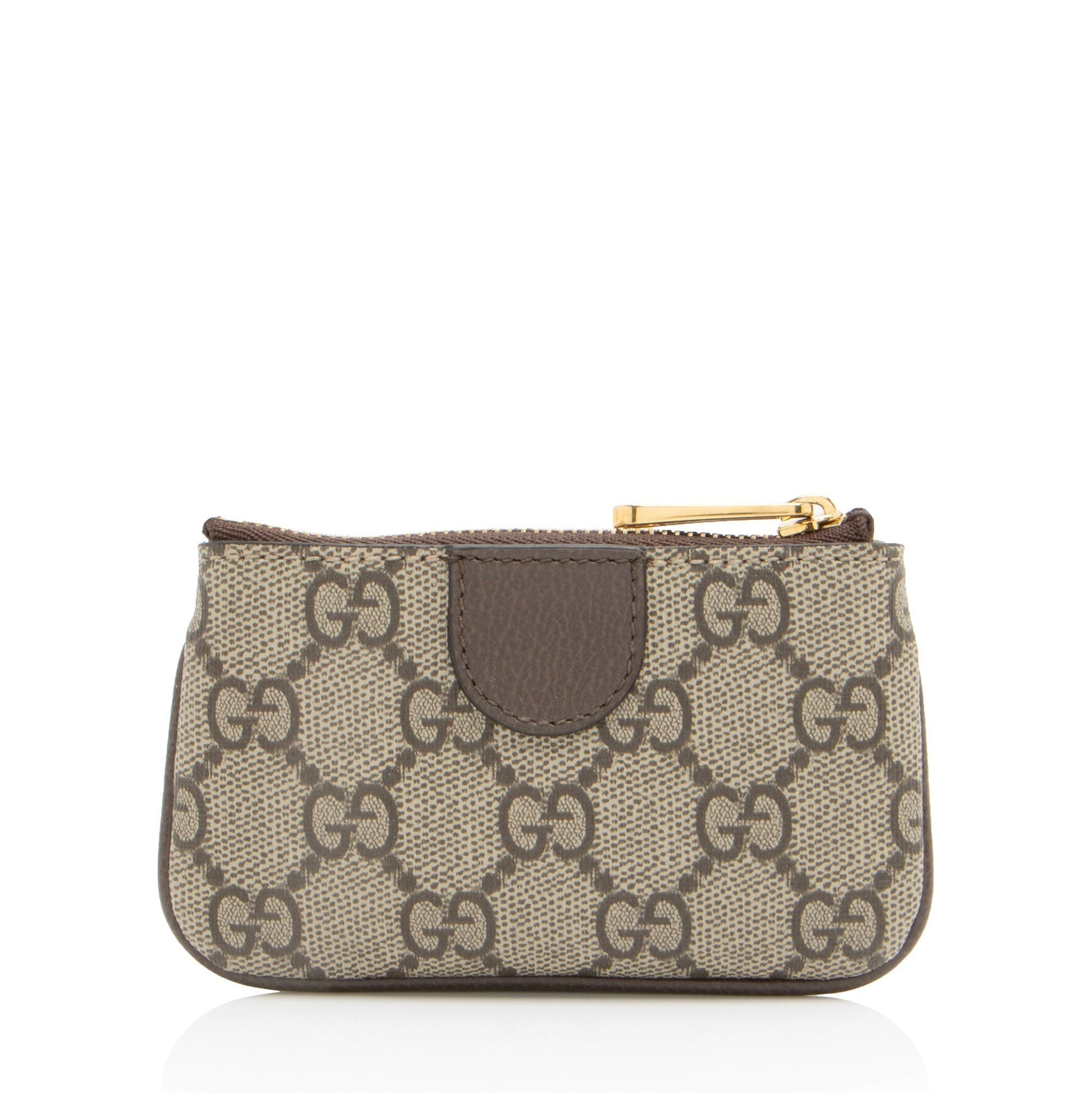 Gucci GG Supreme Ophidia Key Pouch Leather Canvas Nylon Brown Accessory Shf Oh7Mgq