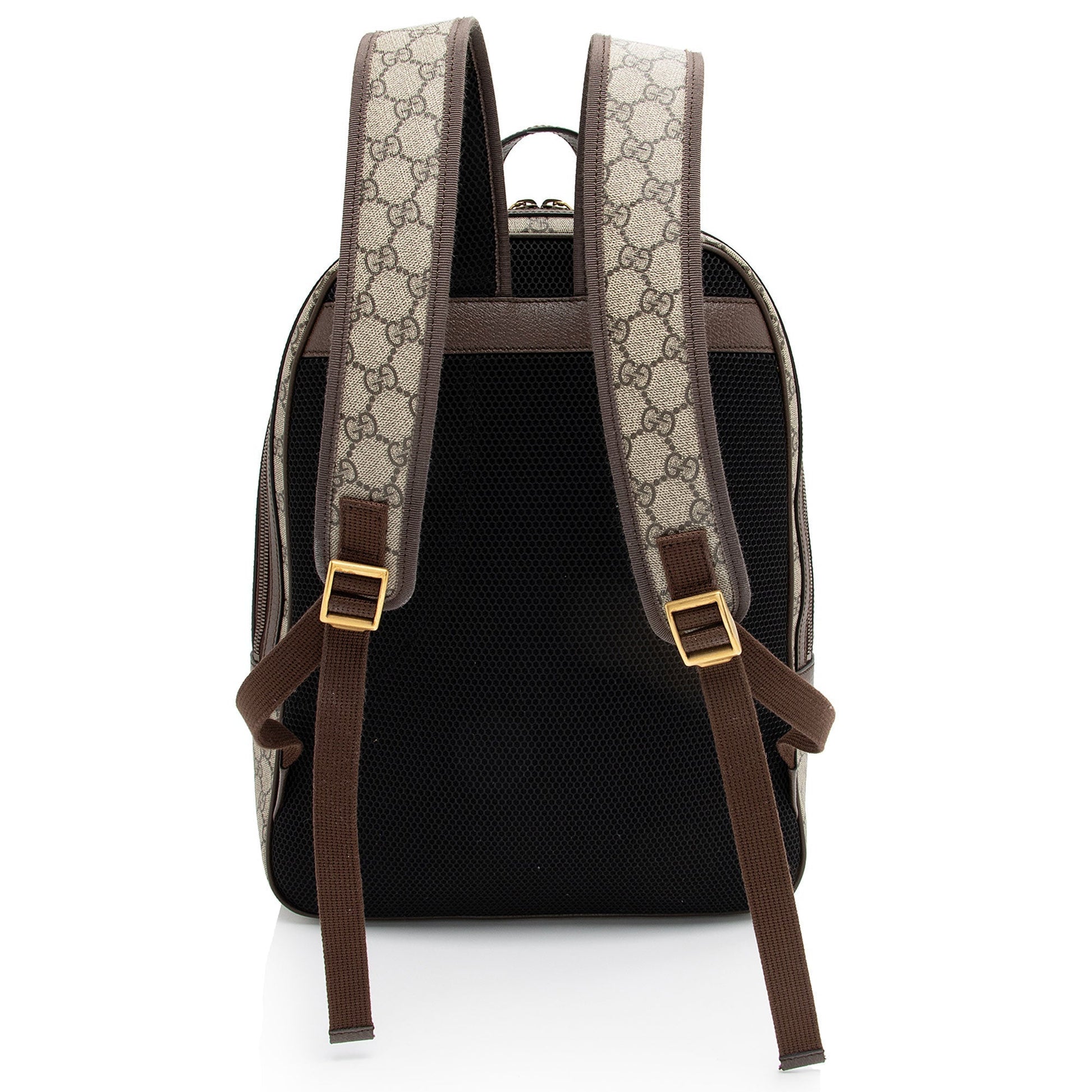Gucci GG Supreme Ophidia Backpack SHF-tHcm2I Leather Canvas Nylon Brown Shoulder Bag