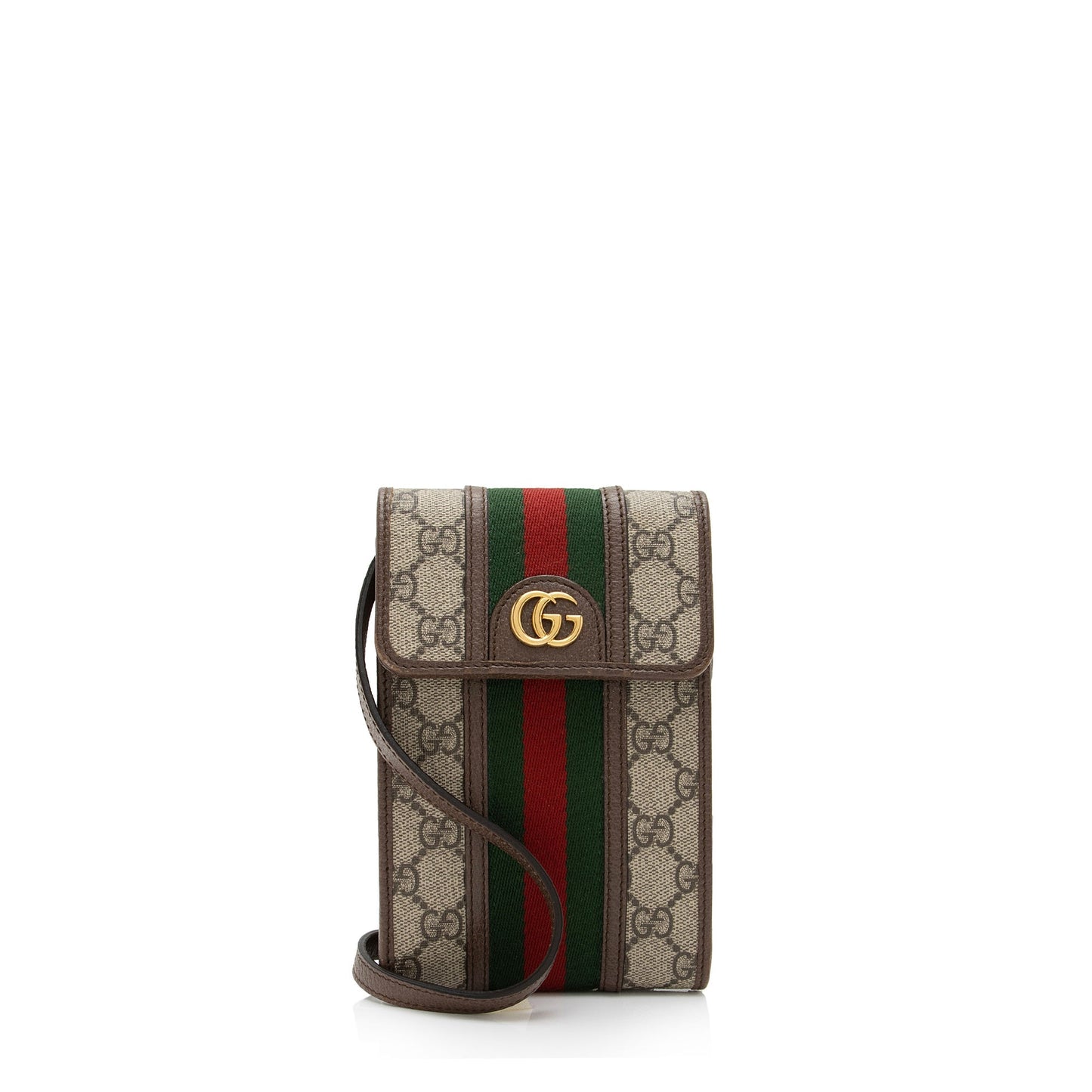 Gucci GG Supreme Ophidia SHF-n7gxKP Leather Canvas Nylon Brown Crossbody Bag