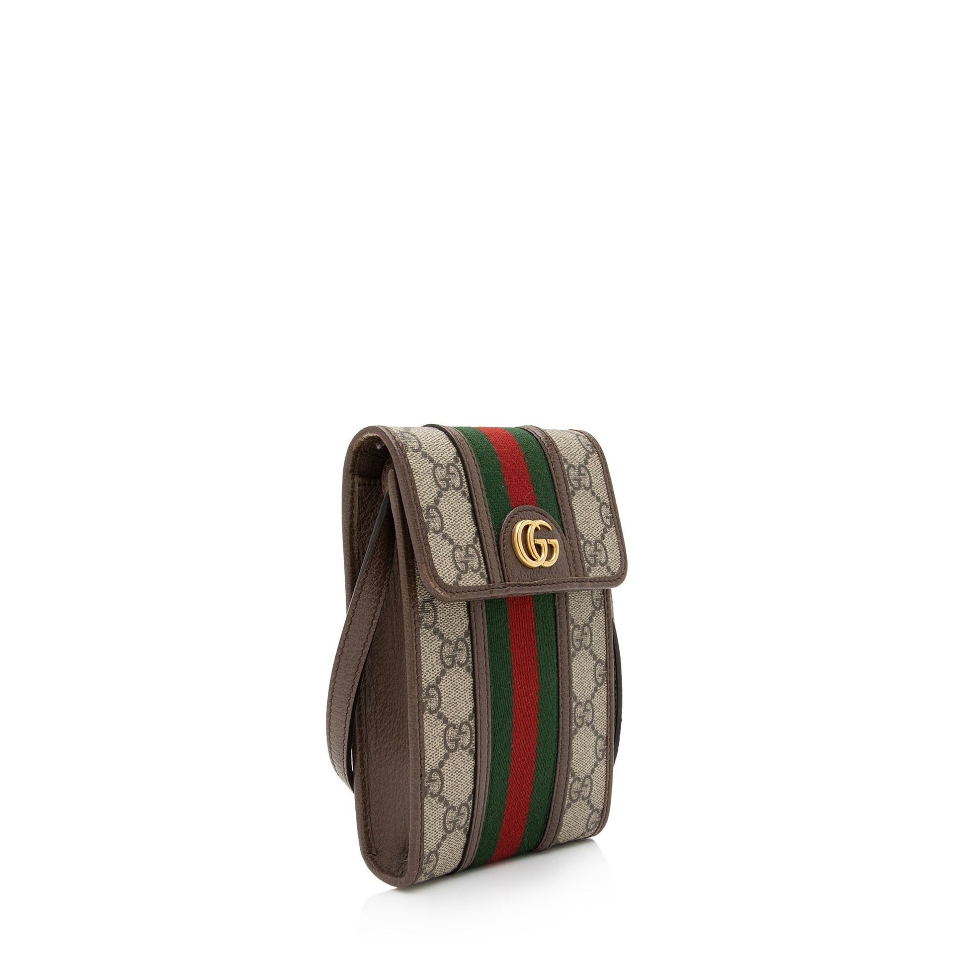 Gucci GG Supreme Ophidia SHF-n7gxKP Leather Canvas Nylon Brown Crossbody Bag