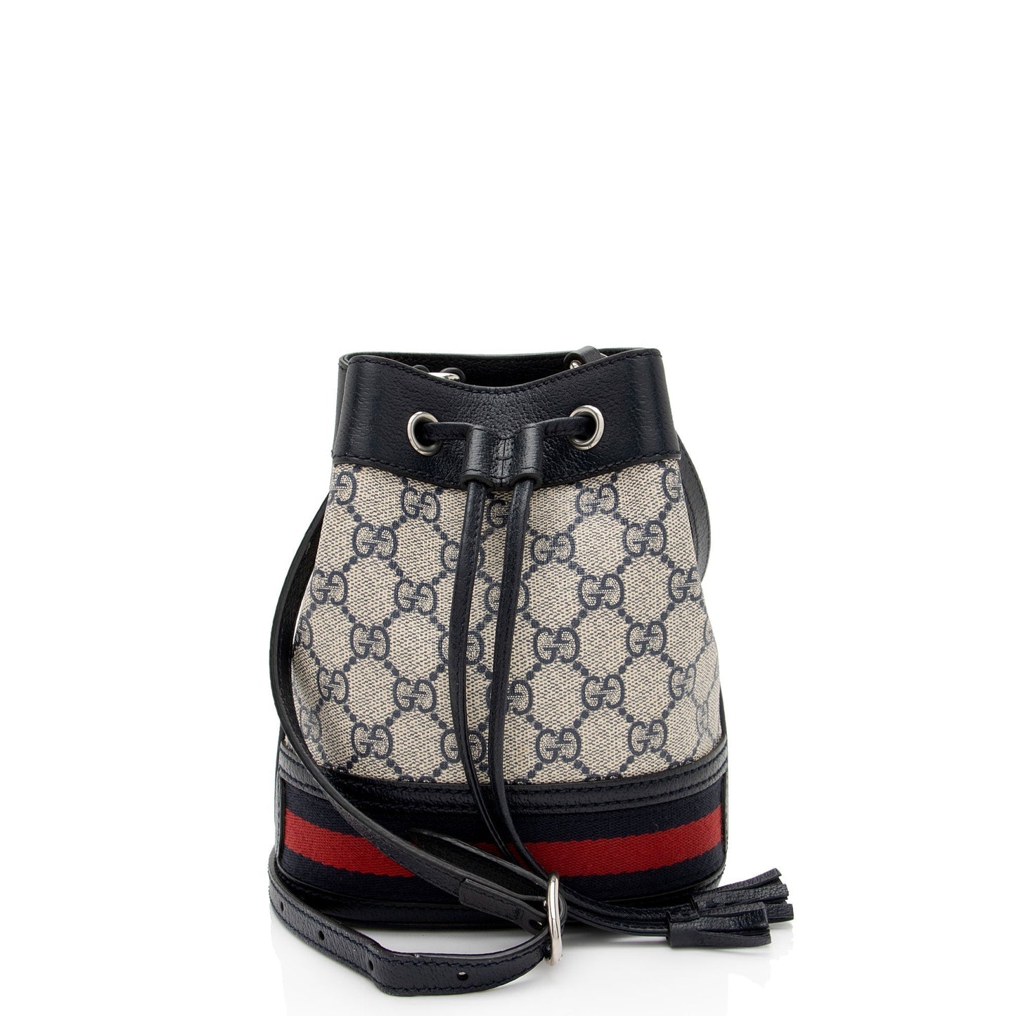 Gucci GG Supreme Ophidia Bucket SHF-ZawUrB Leather Canvas Nylon Beige Crossbody Bag