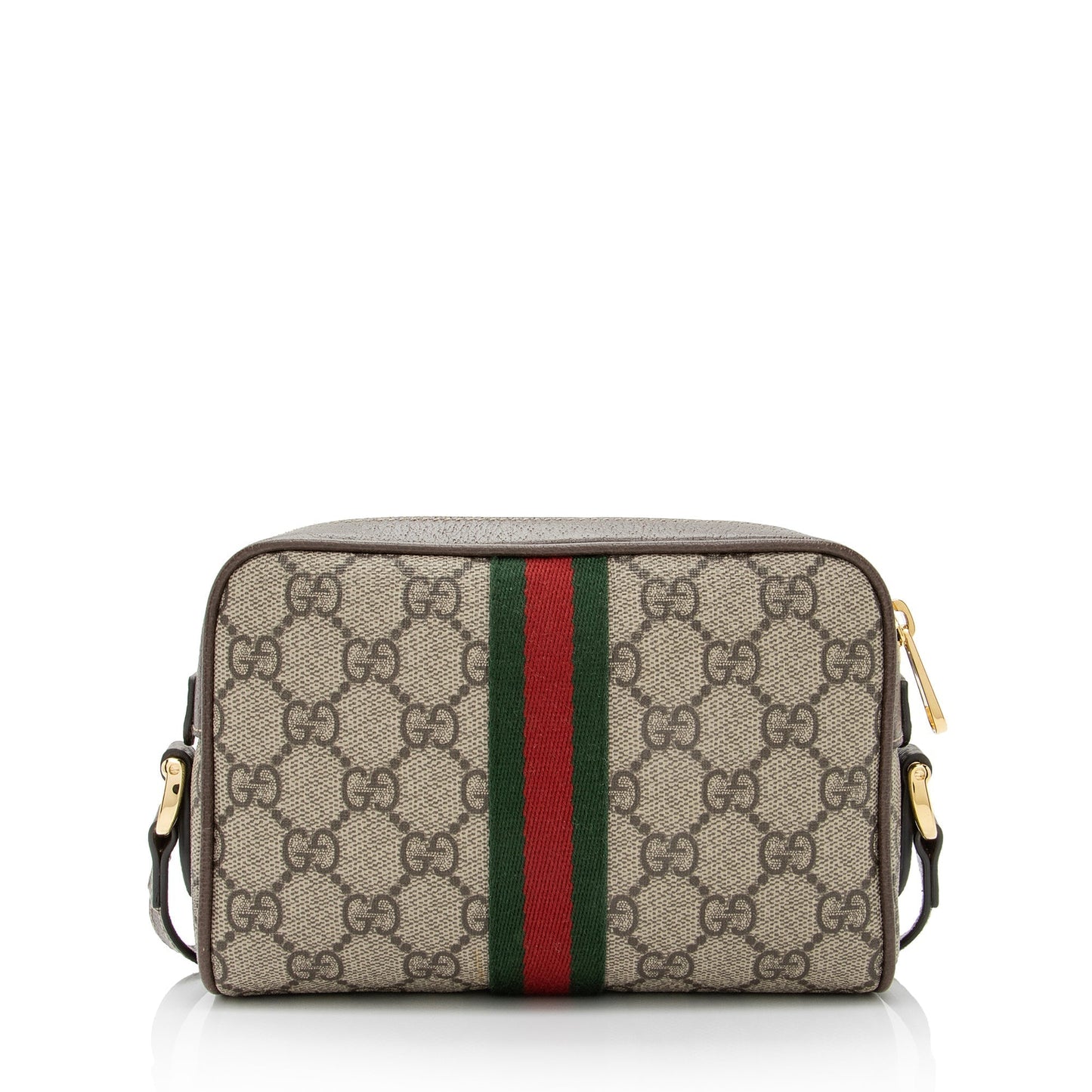 Gucci GG Supreme Ophidia SHF-8mp9g2 Leather Canvas Nylon Brown Crossbody Bag