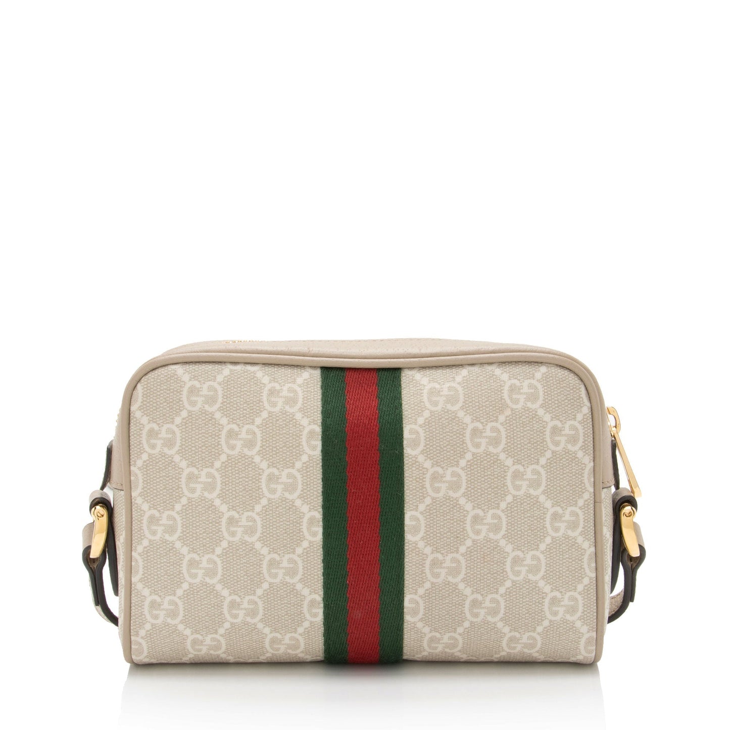Gucci GG Supreme Ophidia SHF-QD74bF Leather Canvas Nylon Brown Crossbody Bag