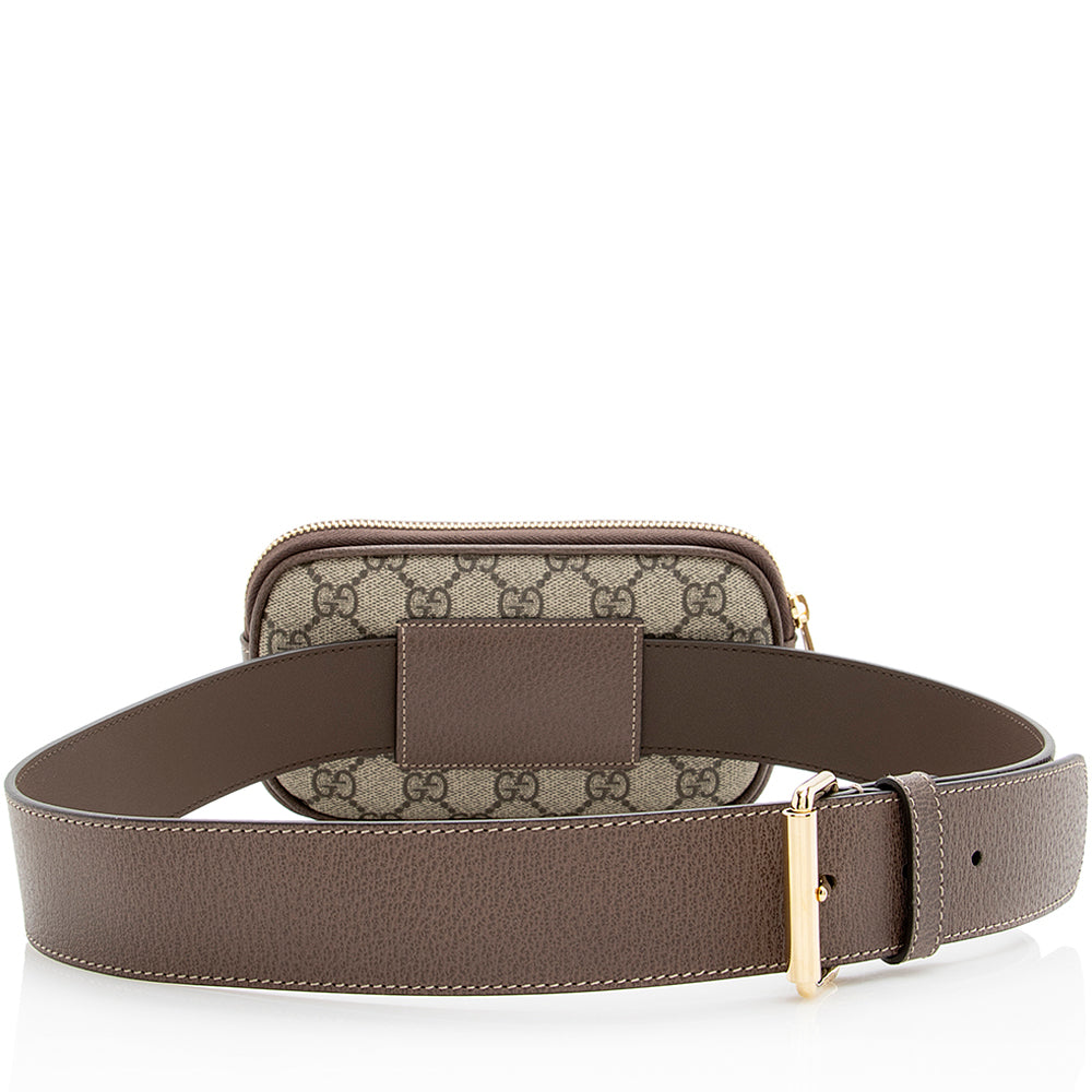 Gucci GG Supreme Ophidia Phone Case Leather Canvas Nylon Brown Accessory 3