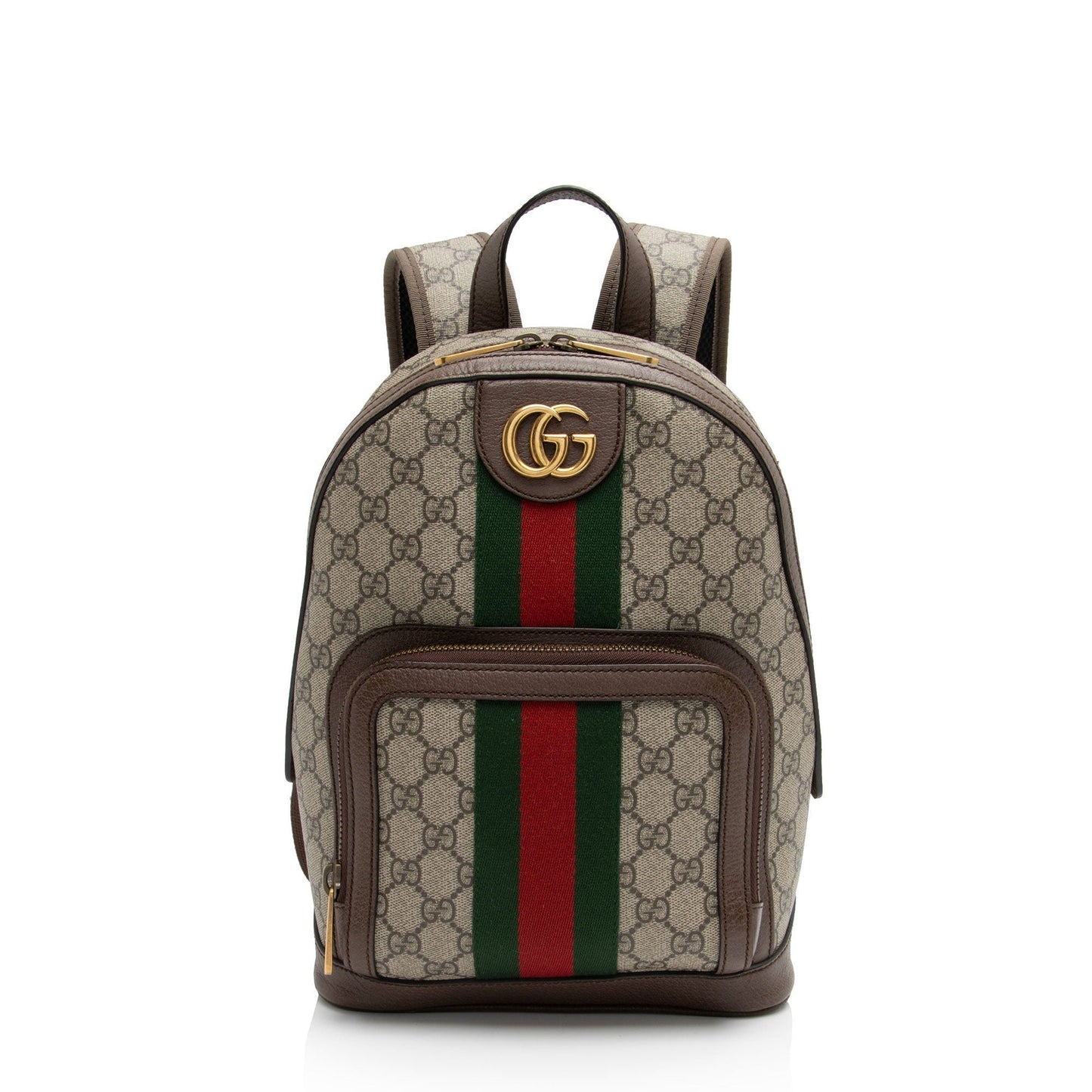 Gucci GG Supreme Ophidia Backpack SHF-A9oqY2 Leather Canvas Nylon Brown Shoulder Bag