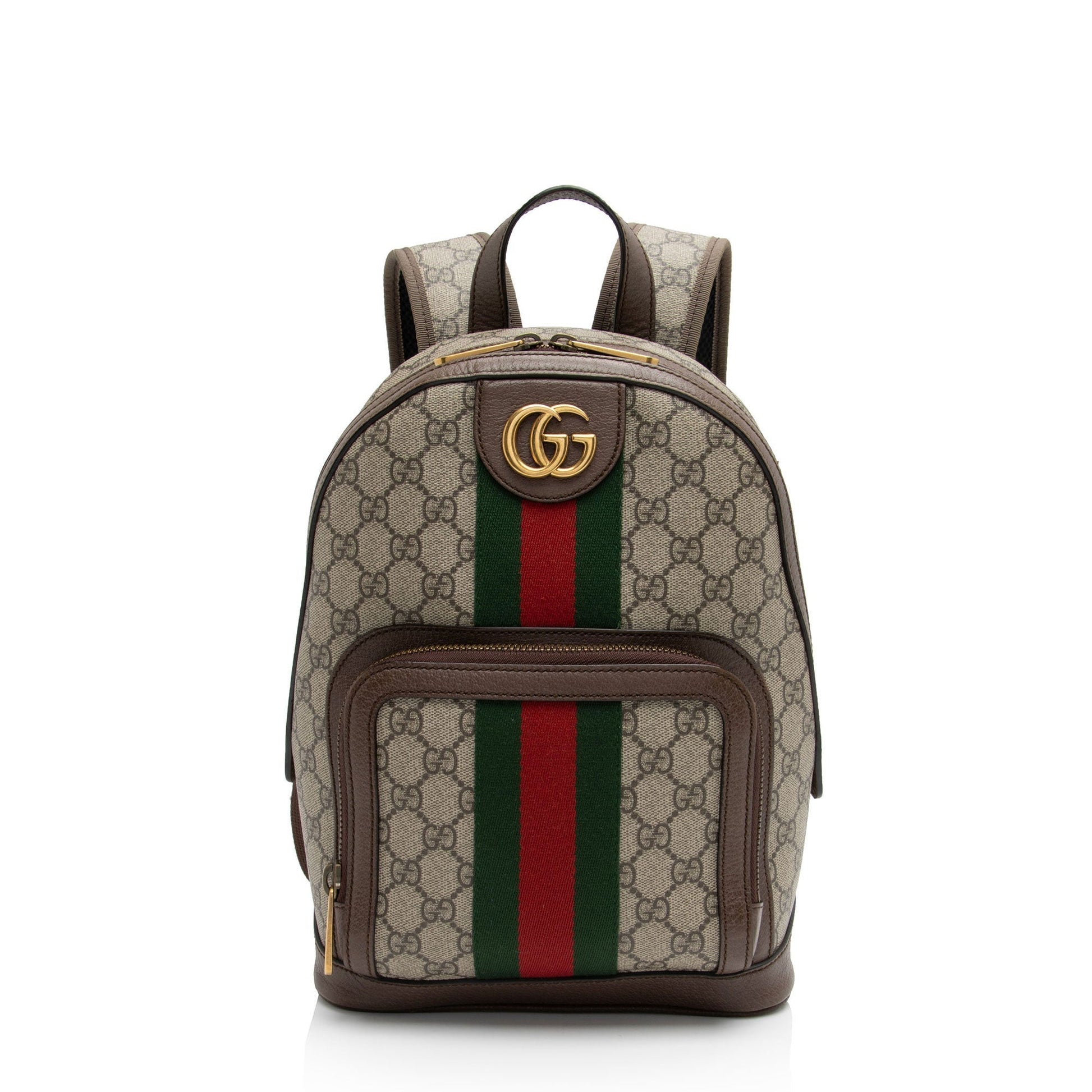 Gucci GG Supreme Ophidia Backpack SHF-A9oqY2 Leather Canvas Nylon Brown Shoulder Bag