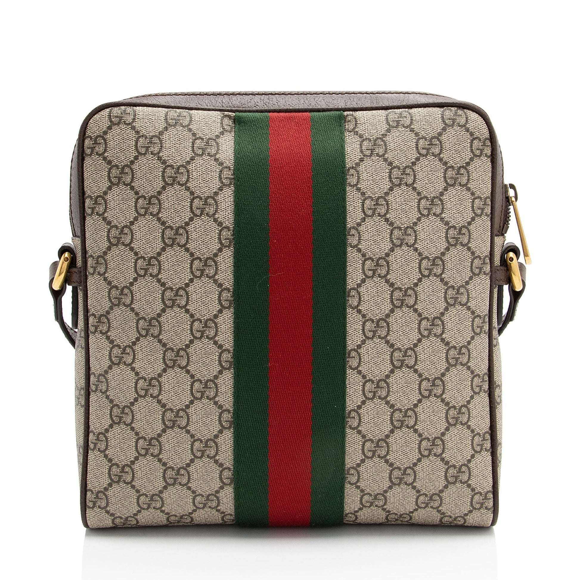 Gucci GG Supreme Ophidia Messenger SHF-KF80n2 Leather Canvas Nylon Brown Shoulder Bag