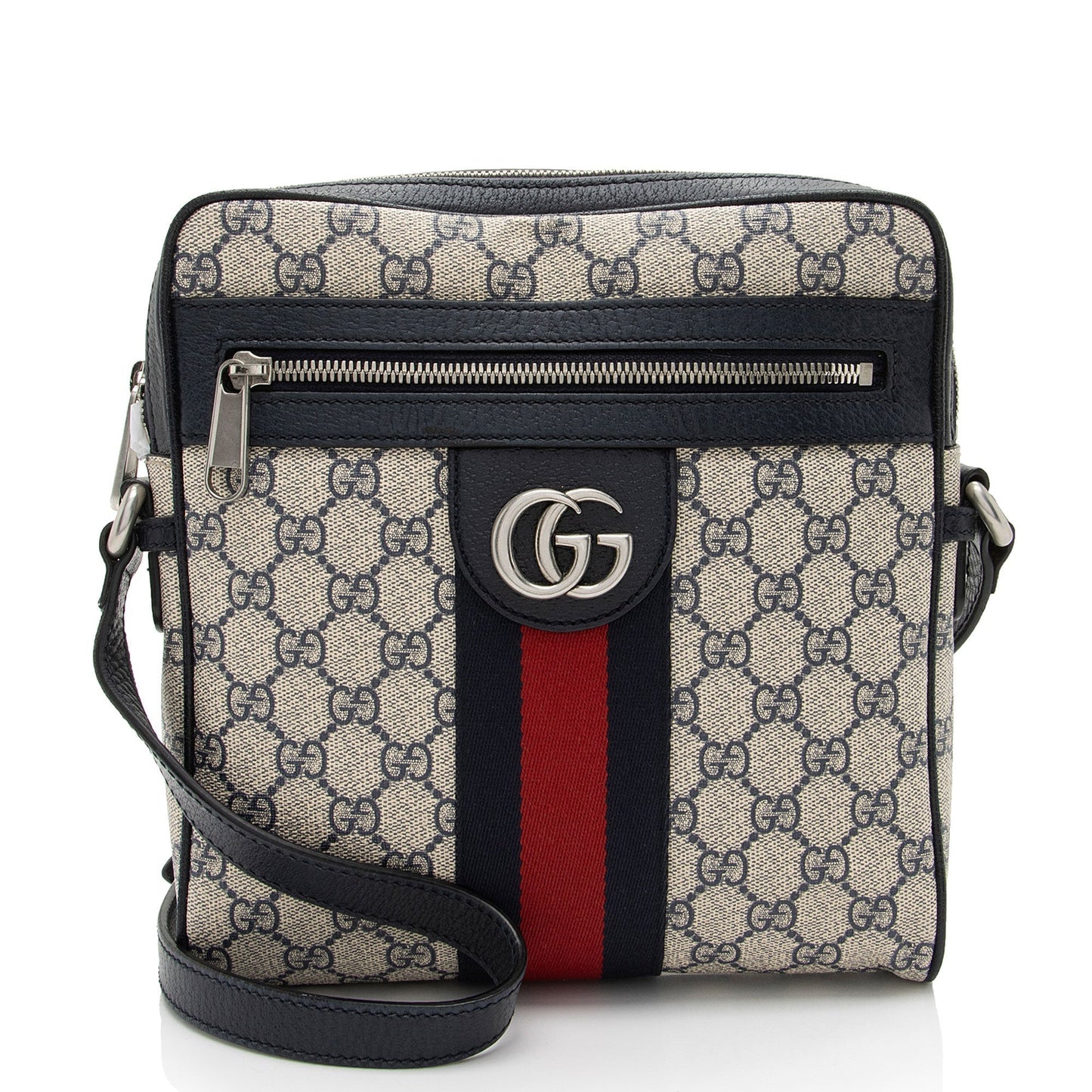 Gucci GG Supreme Ophidia Messenger SHF-UNzoO2 Leather Canvas Nylon Beige Shoulder Bag