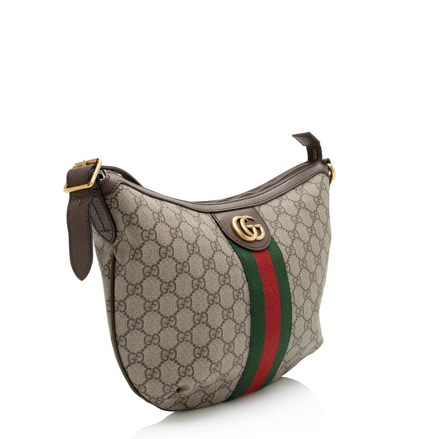 Gucci GG Supreme Ophidia SHF Leather Canvas Nylon Brown Crossbody Bag 5