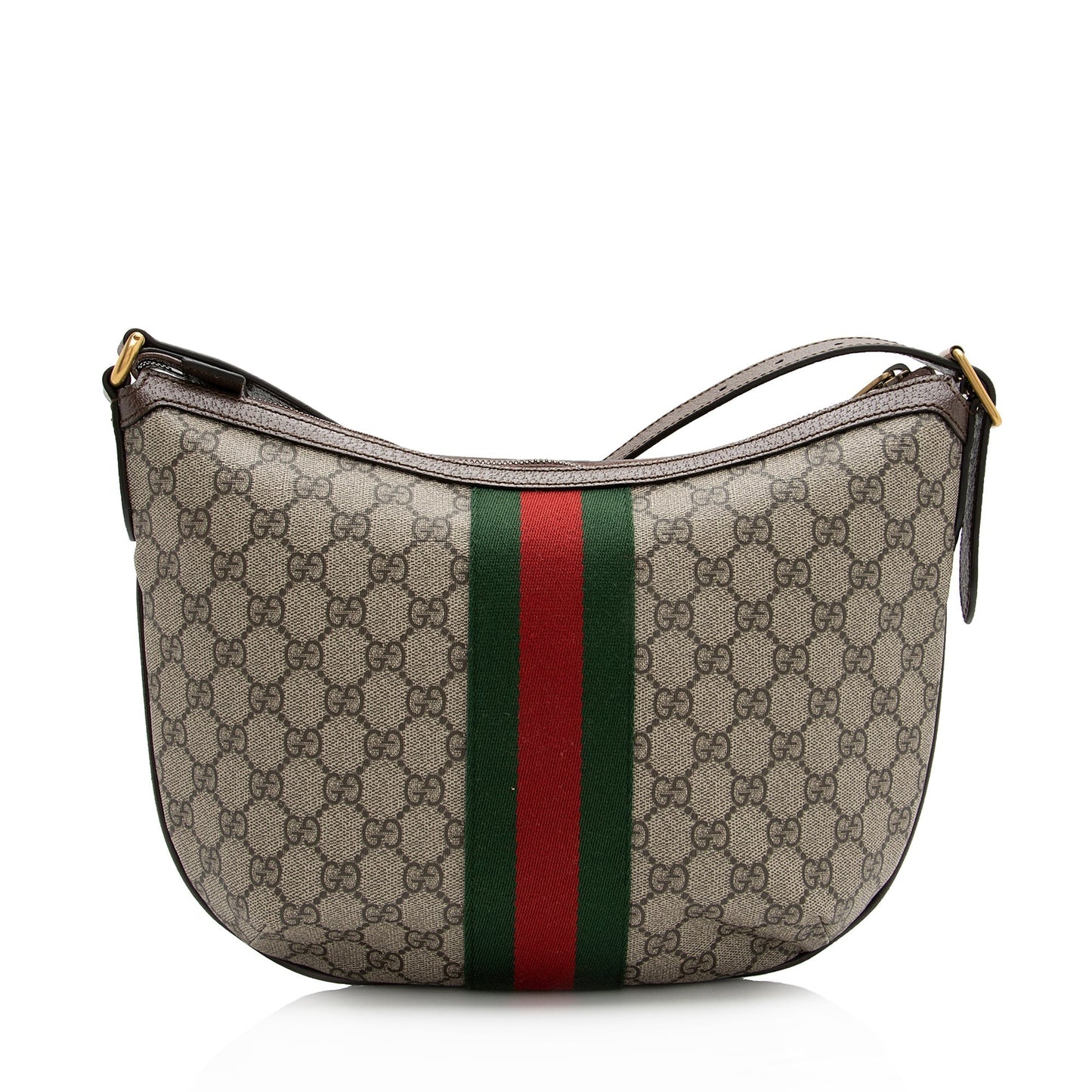 Gucci GG Supreme Ophidia SHF Leather Canvas Nylon Brown Crossbody Bag 3