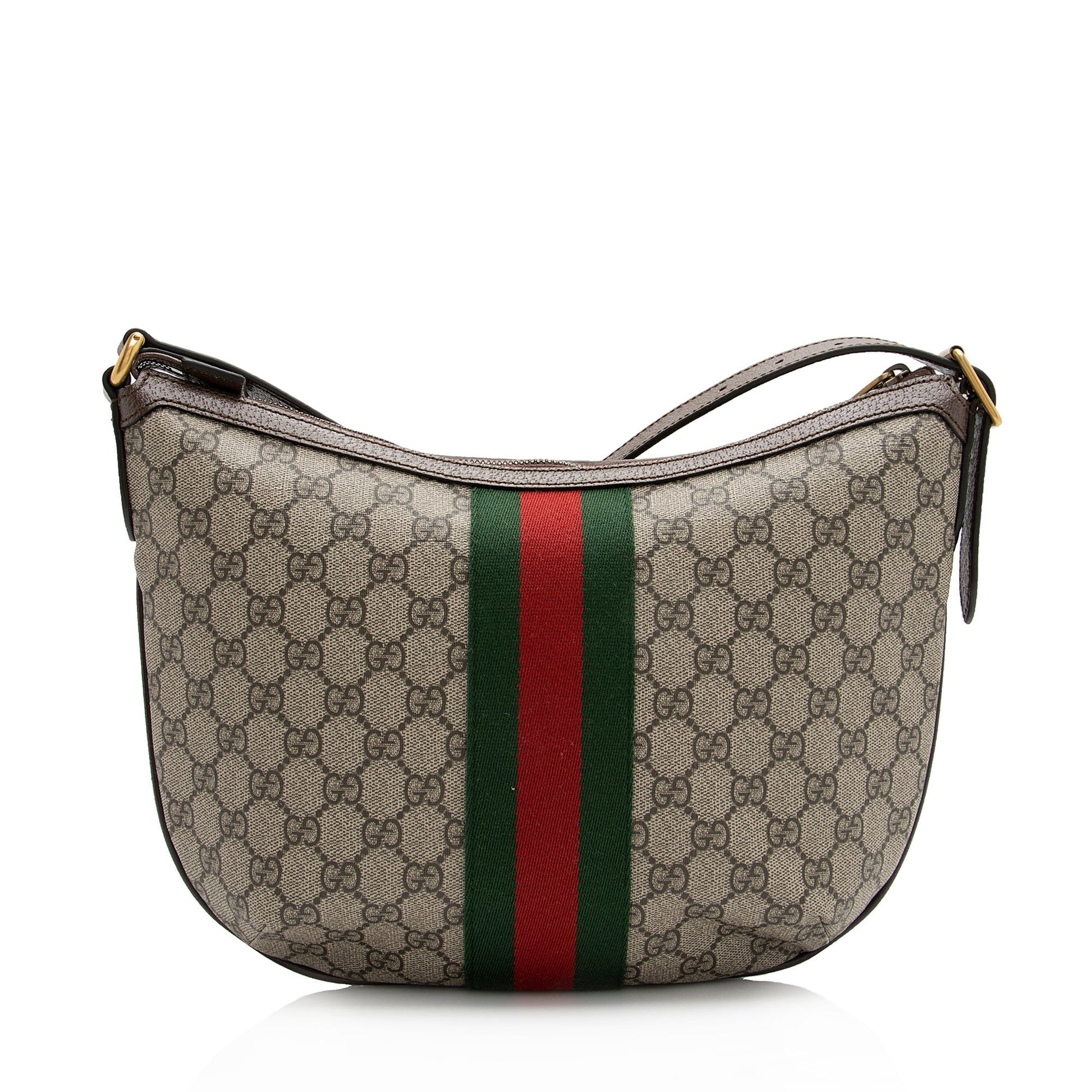 Gucci GG Supreme Ophidia SHF Leather Canvas Nylon Brown Crossbody Bag 3