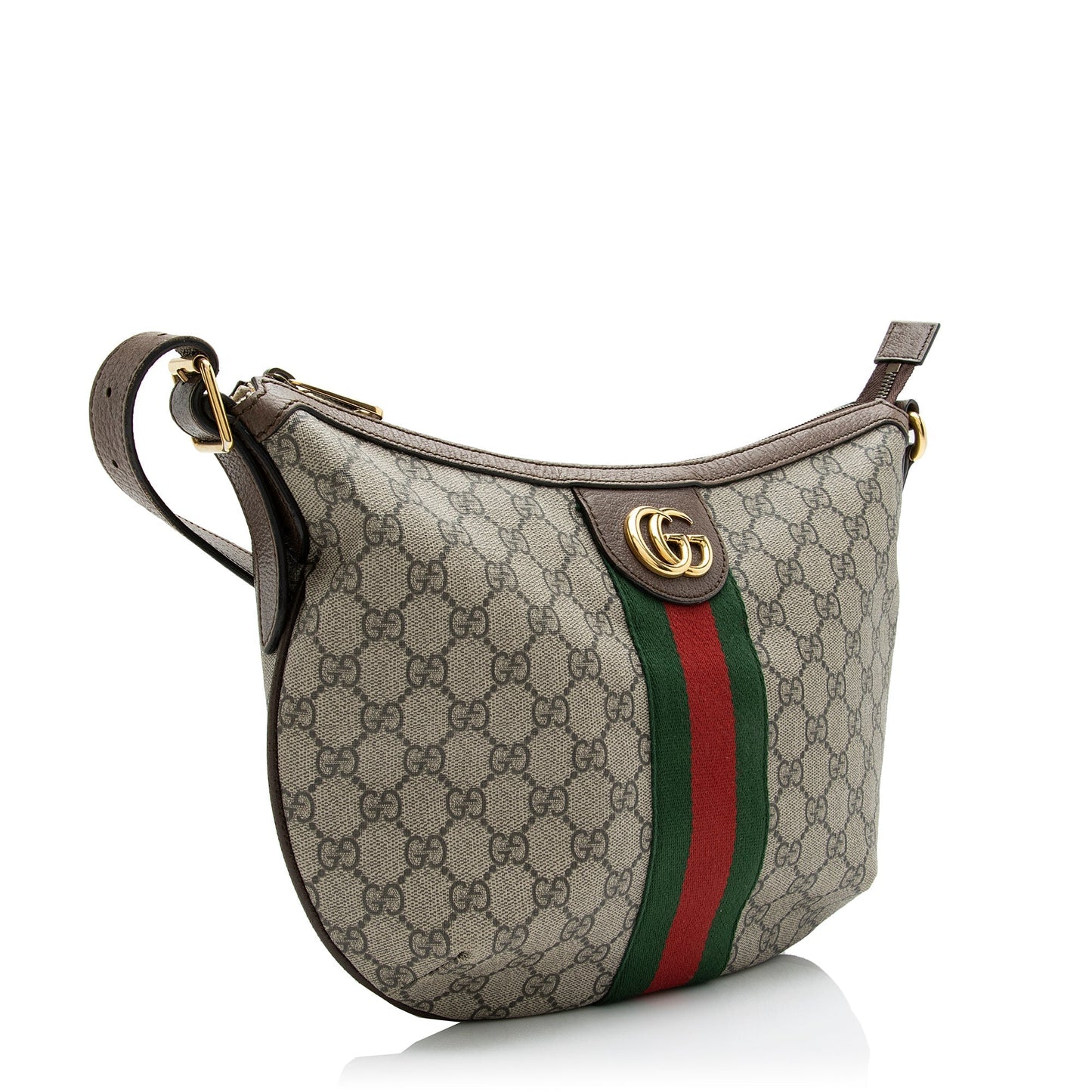 Gucci GG Supreme Ophidia SHF Leather Canvas Nylon Brown Crossbody Bag 6