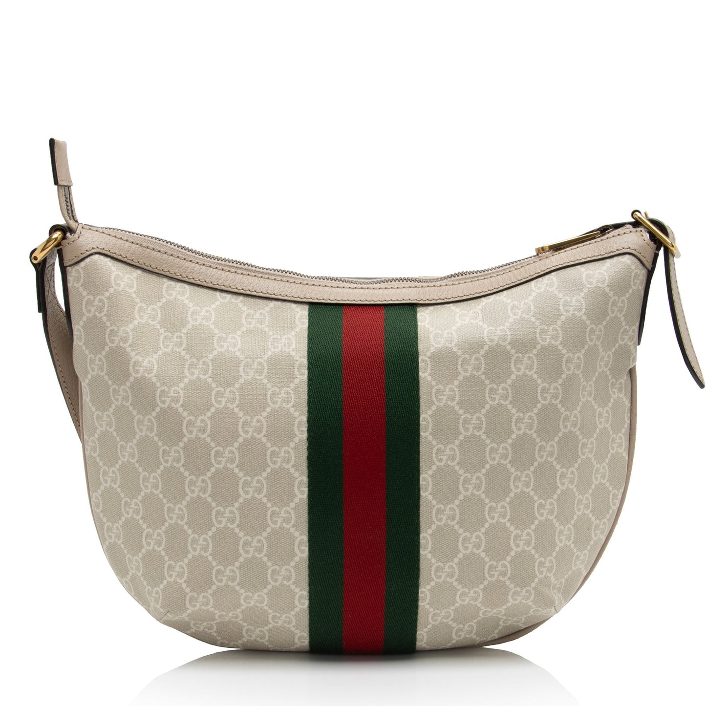Gucci GG Supreme Ophidia SHF-qaytNf Leather Canvas Nylon White Crossbody Bag