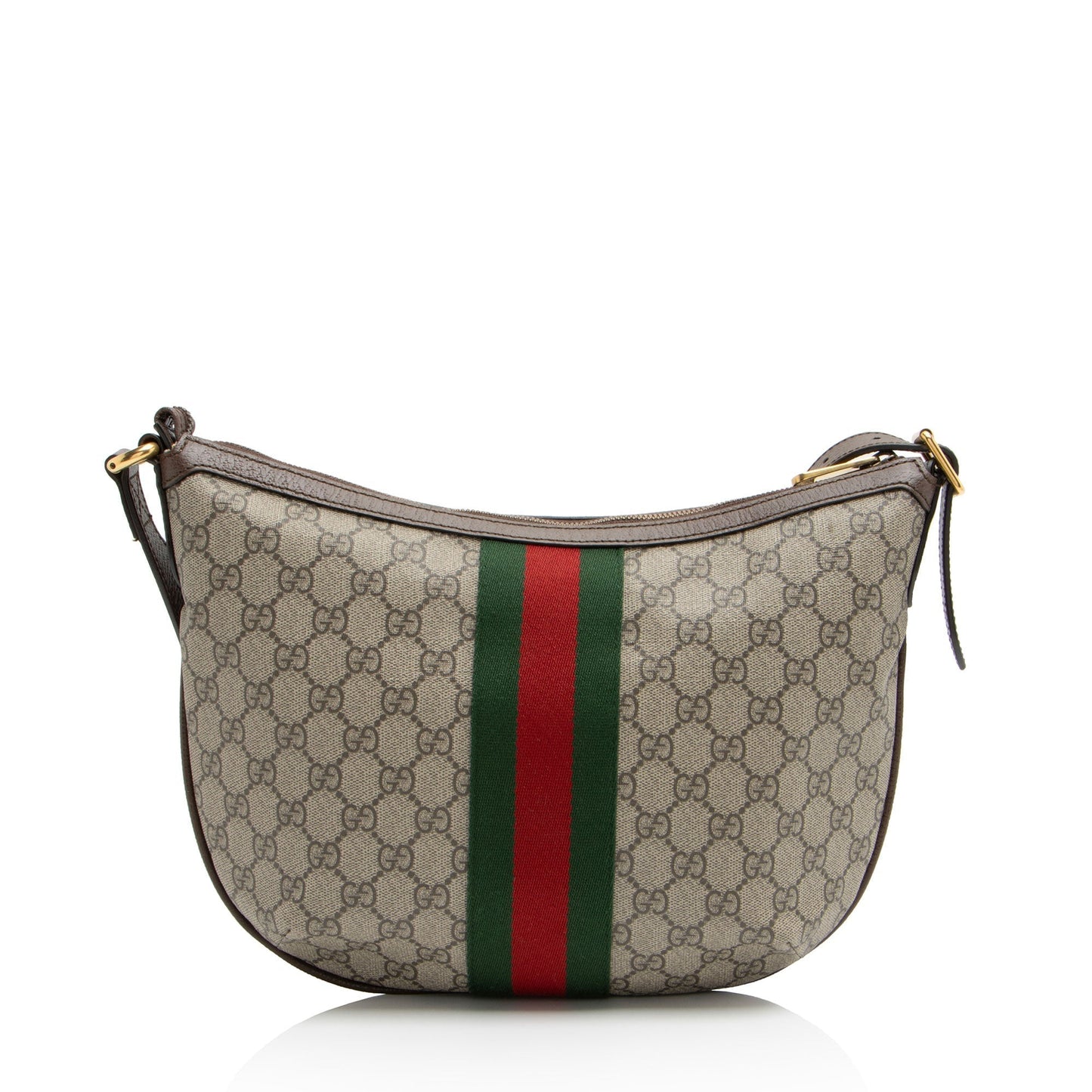 Gucci GG Supreme Ophidia SHF-DmWQh2 Leather Canvas Nylon Brown Shoulder Bag