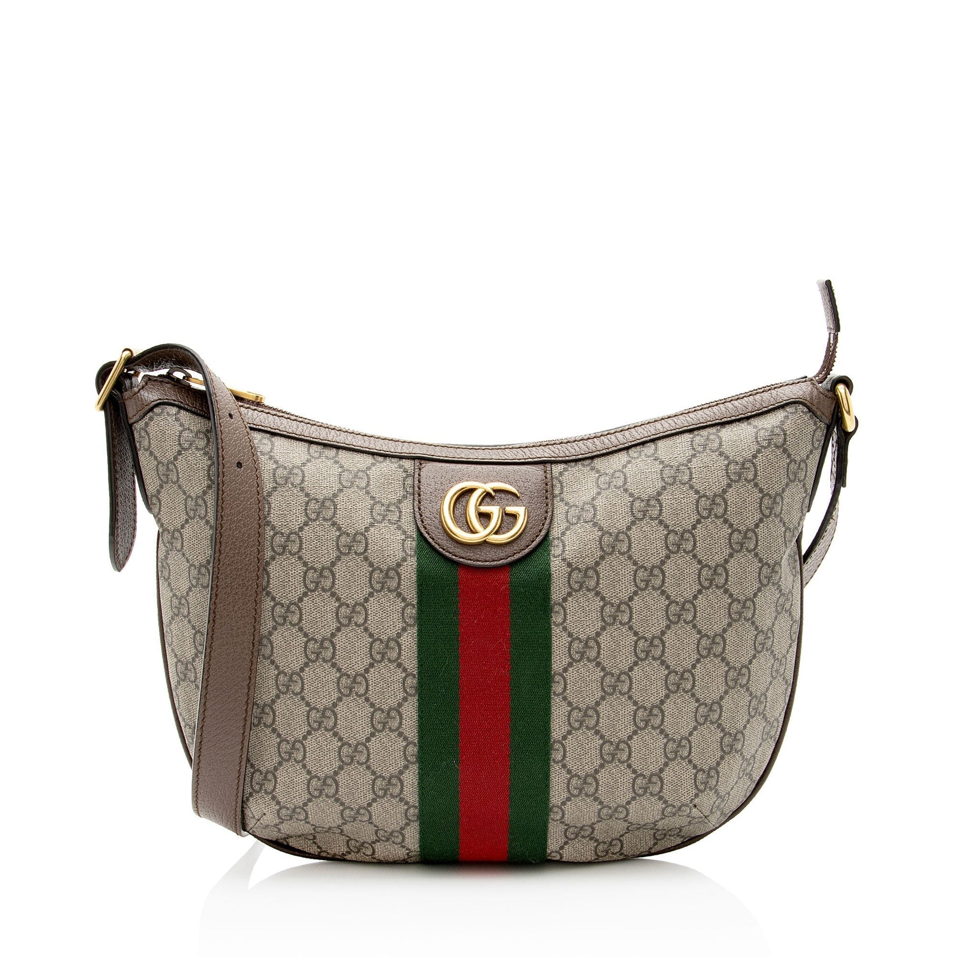 Gucci GG Supreme Ophidia Leather Canvas Nylon Beige Shoulder Bag Bag 5