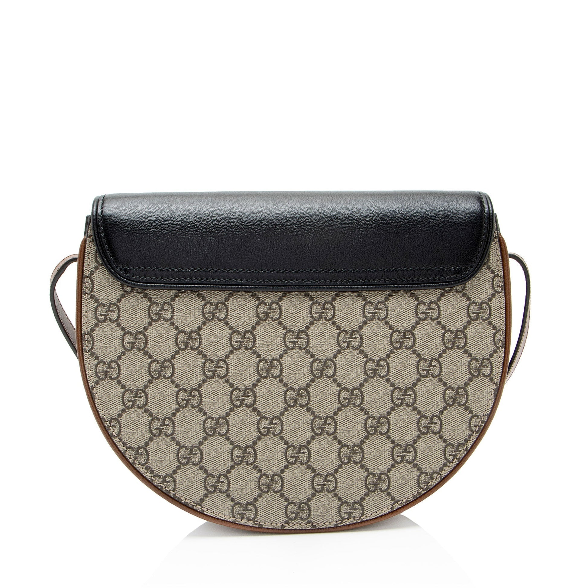 Gucci GG Supreme Padlock Saddle Small Crossbody Bag