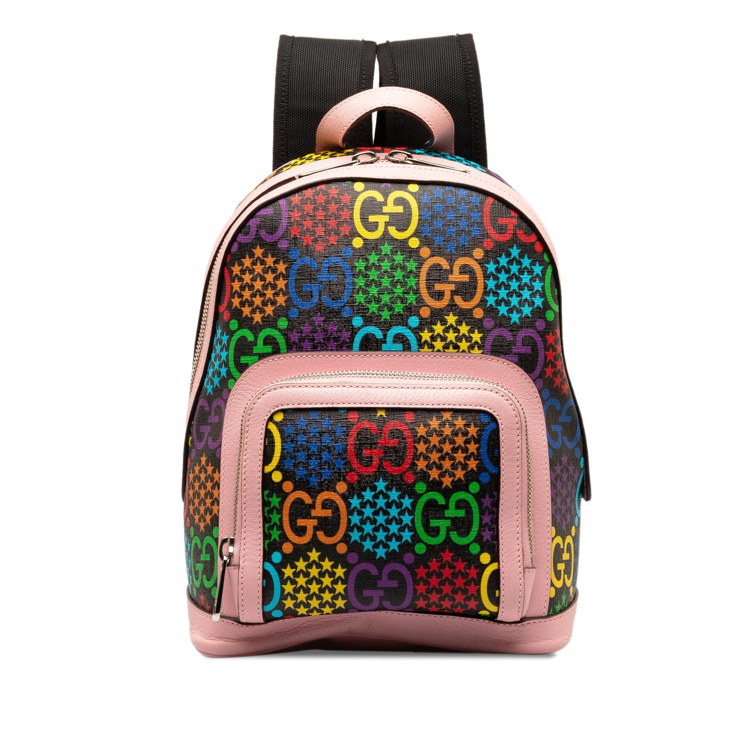 Gucci GG Supreme Psychedelic Backpack Canvas Calf Pink Psychedelic Backpack