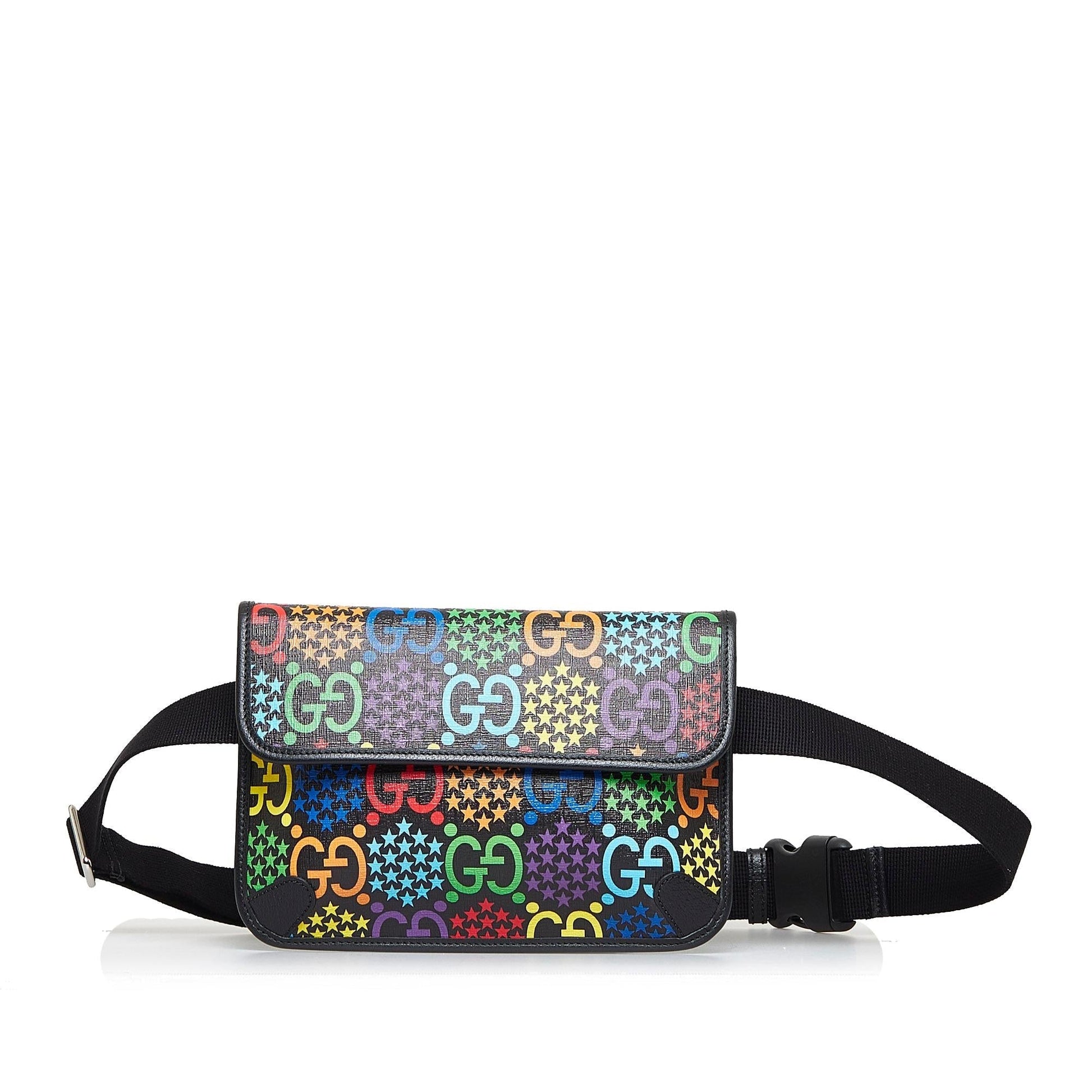 Gucci GG Supreme Psychedelic Belt SHG-pW05jI Canvas Accessory