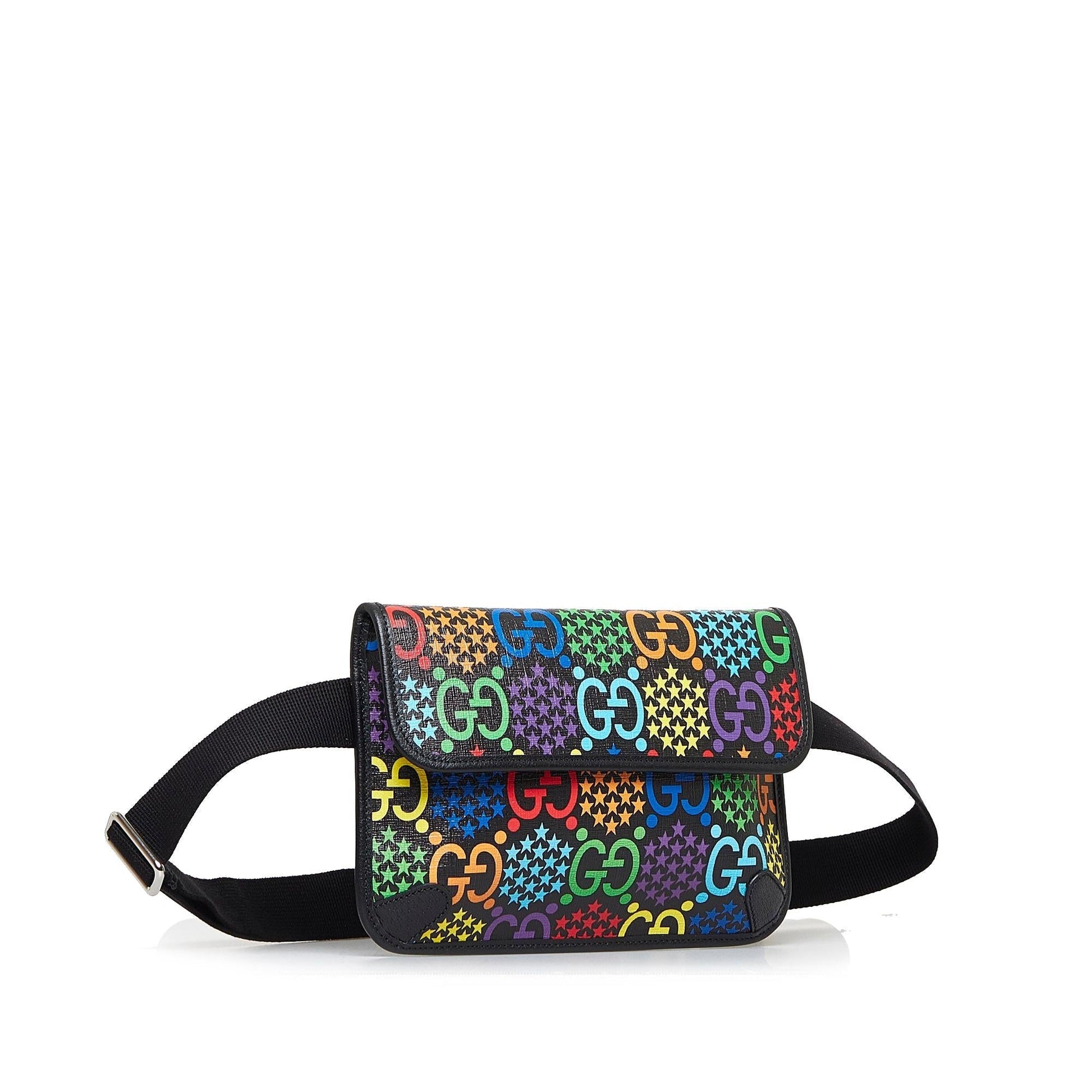 Gucci GG Supreme Psychedelic Belt SHG-pW05jI Canvas Accessory