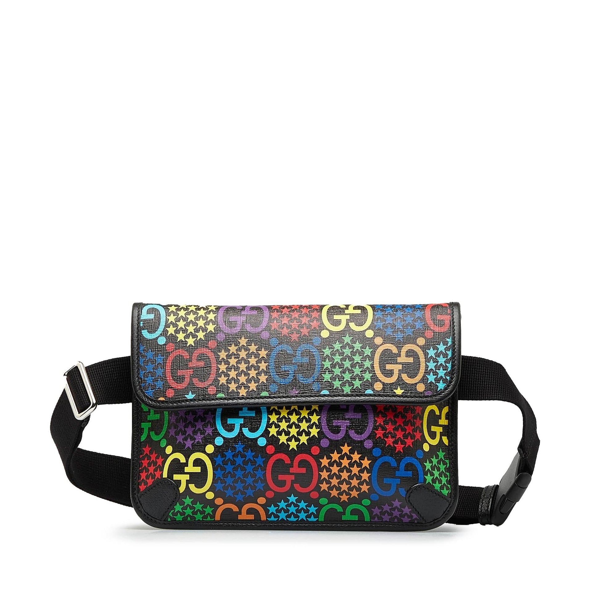 Gucci GG Supreme Psychedelic Belt SHG-Y8SmnJ Canvas Accessory