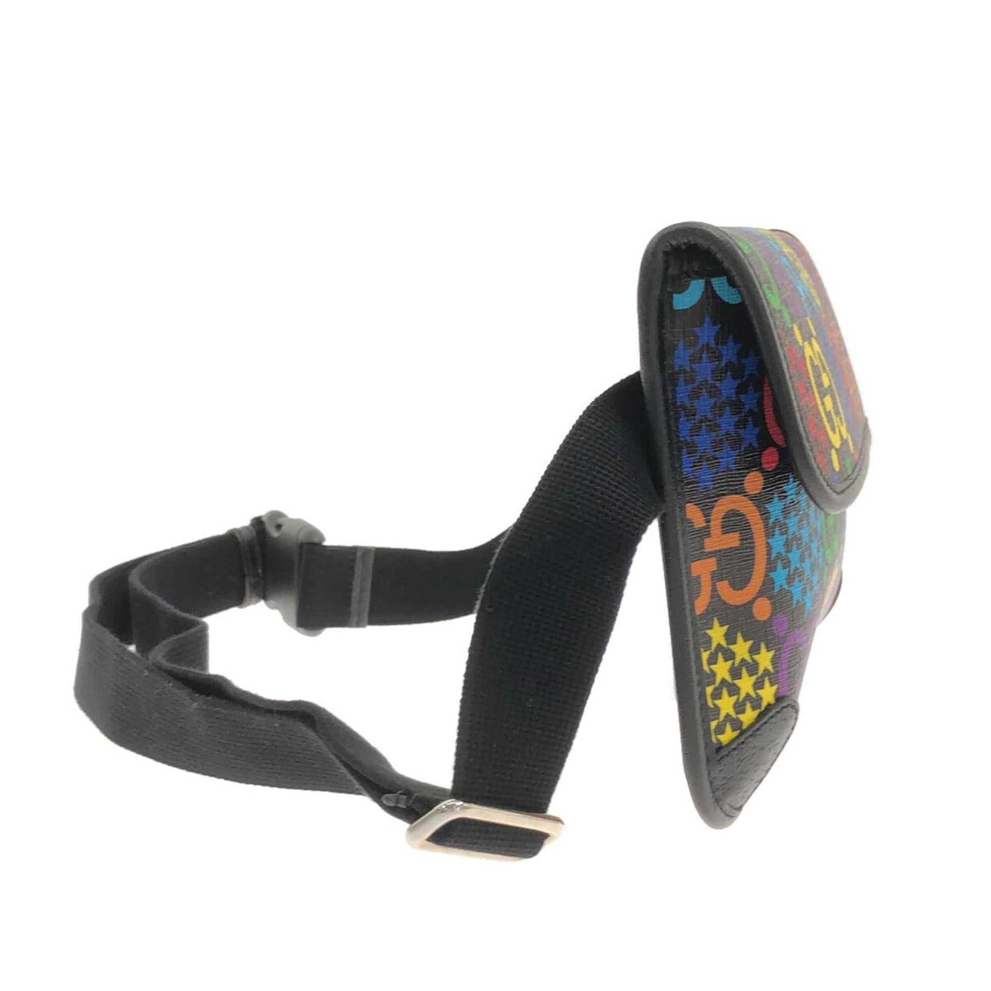 Gucci GG Supreme Psychedelic Belt SHG-ZemlIY Canvas Black Accessory