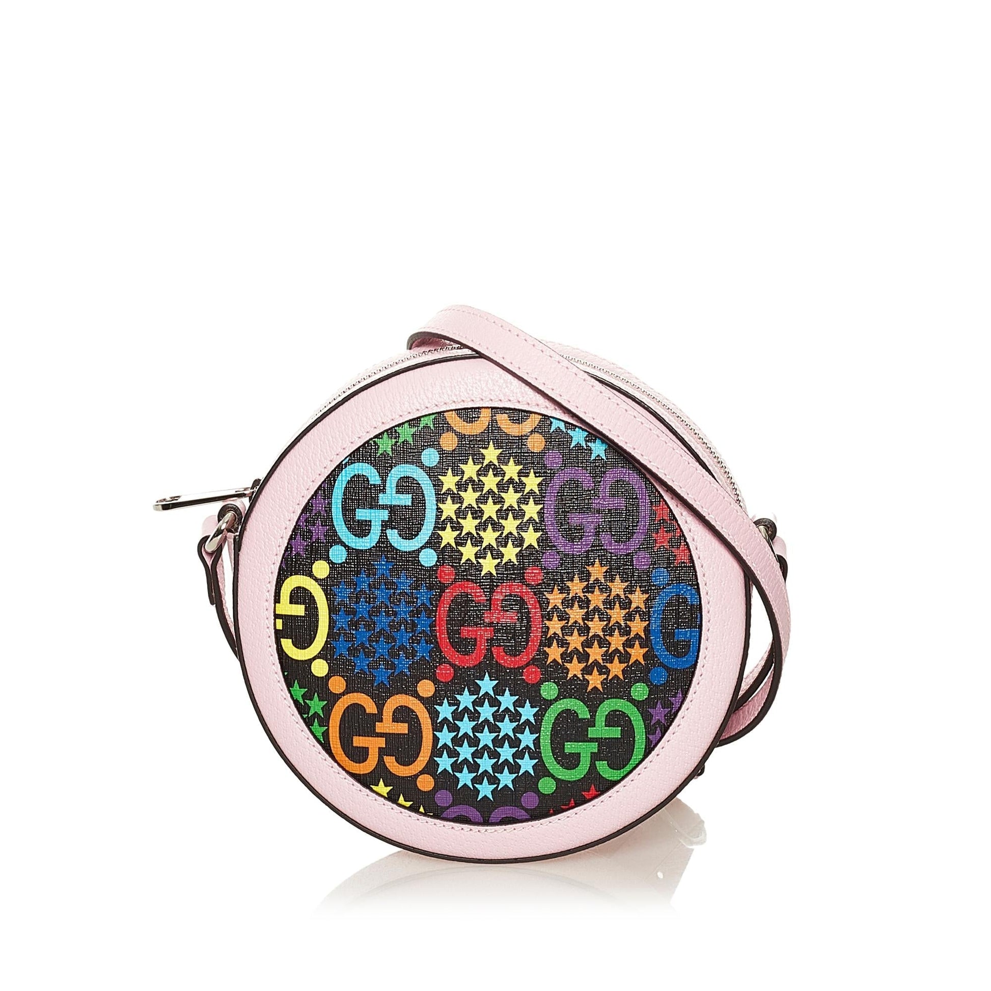 Gucci GG Supreme Psychedelic SHG Canvas Calf Crossbody Bag