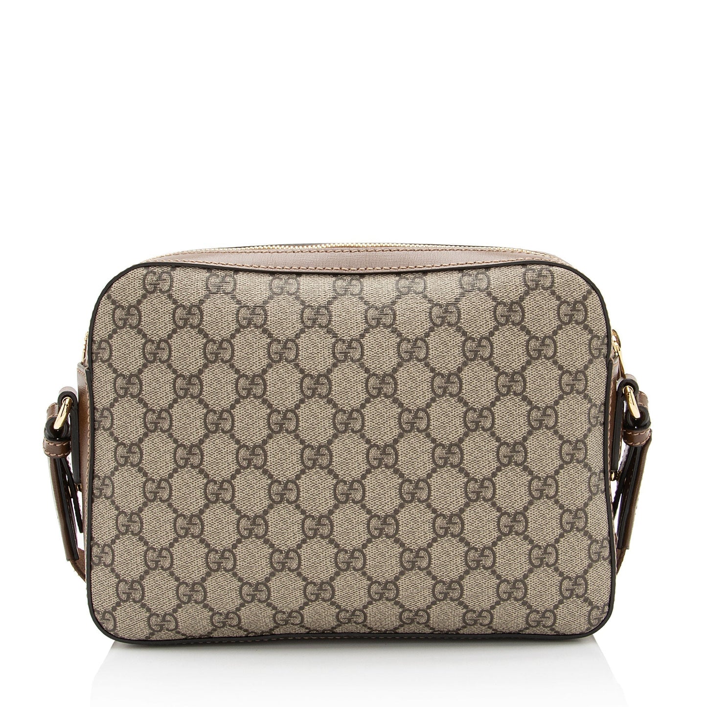 Gucci GG Supreme Retro Messenger SHF-Zrpy5D Leather Canvas Nylon Brown Shoulder Bag