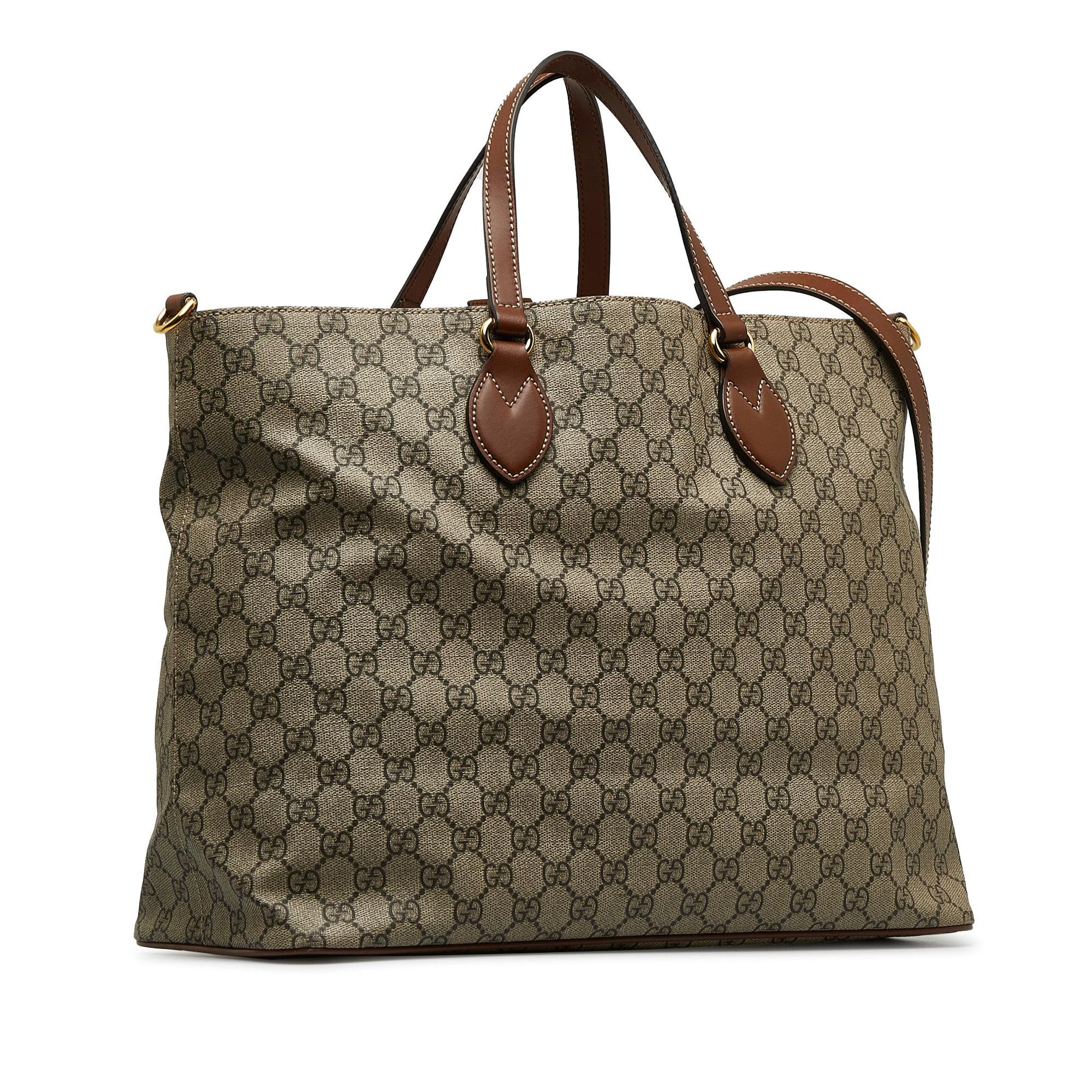 Gucci GG Supreme Soft SHG-WhdAFQ Canvas Brown Tote Bag