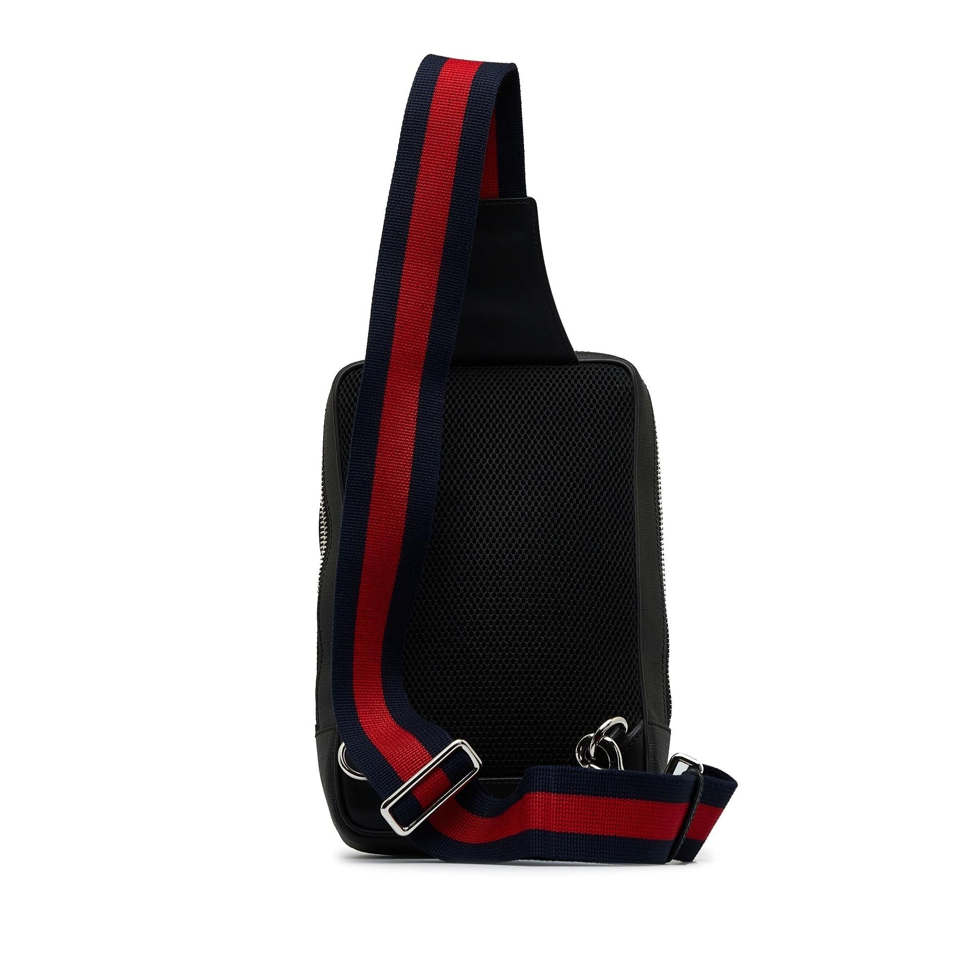 Gucci GG Supreme Soft Zip Web Canvas Black Backpack