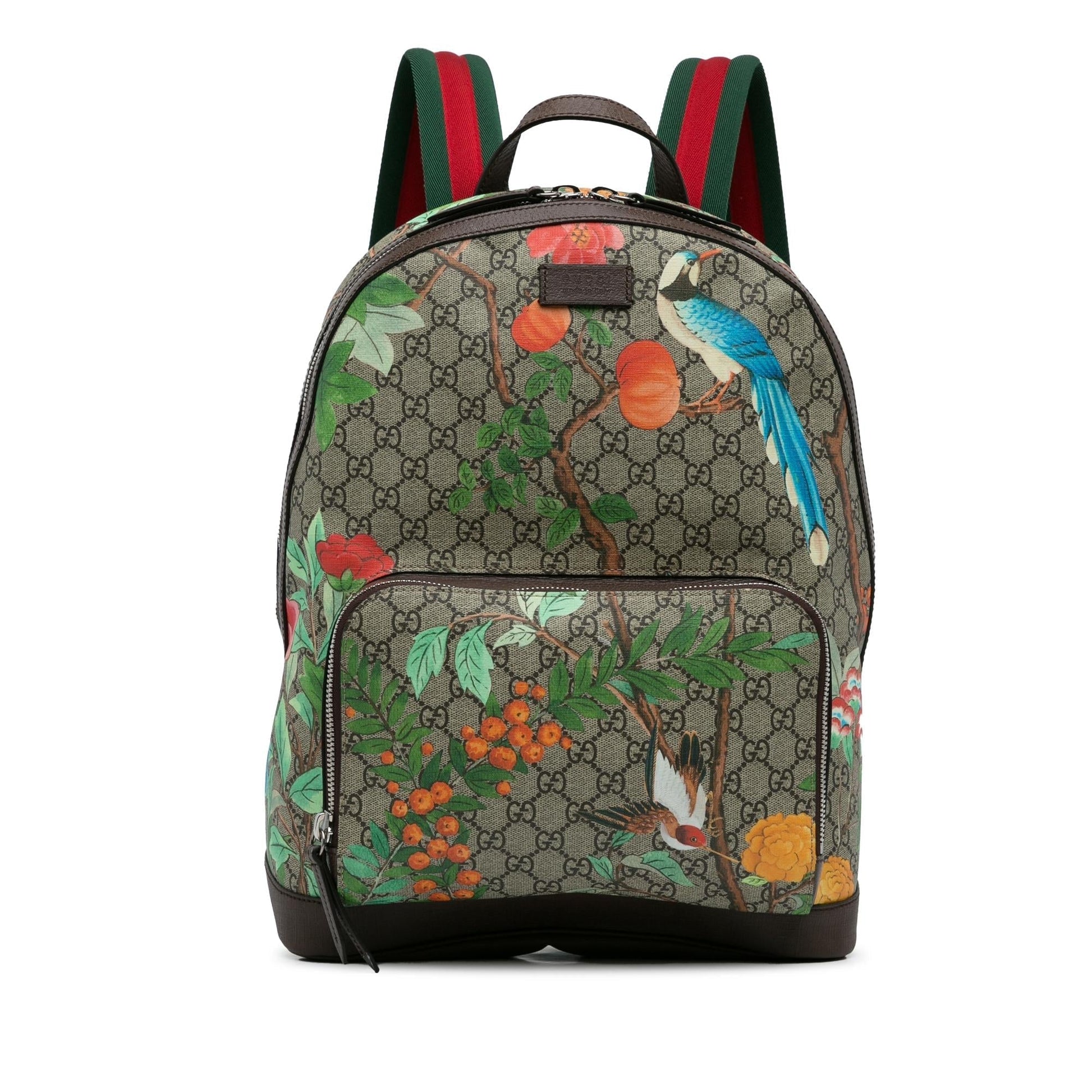 Gucci GG Supreme Tian Backpack SHG-PGzwv4 Canvas Calf Brown