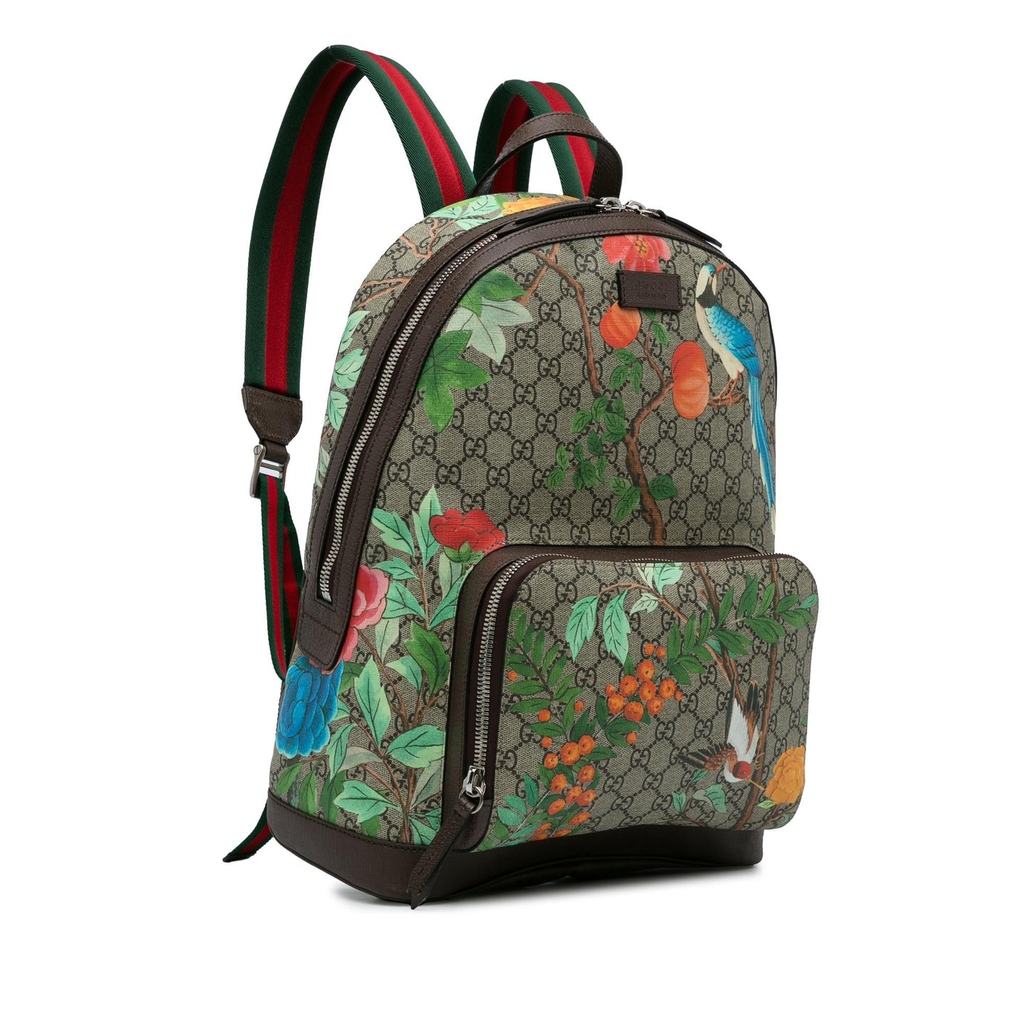 Gucci GG Supreme Tian Backpack SHG-PGzwv4 Canvas Calf Brown