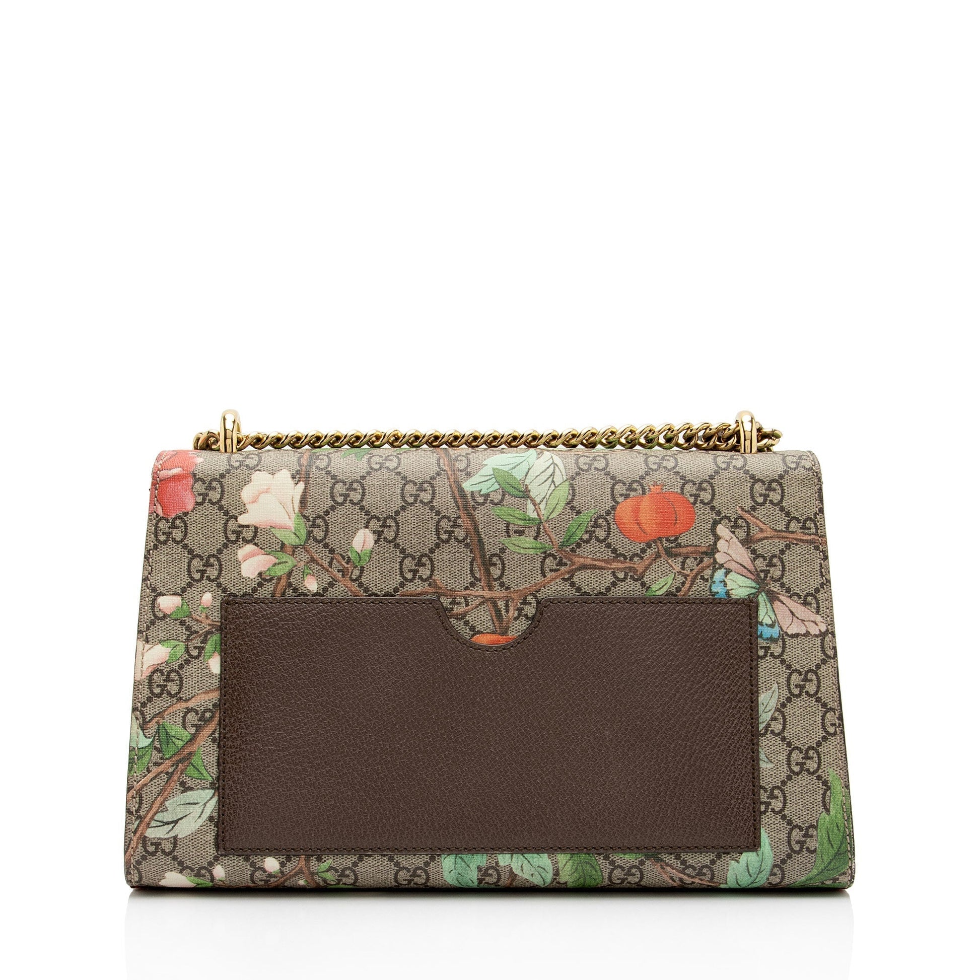 Gucci GG Supreme Tian Padlock SHF-DYWYrW Leather Canvas Beige Shoulder Bag