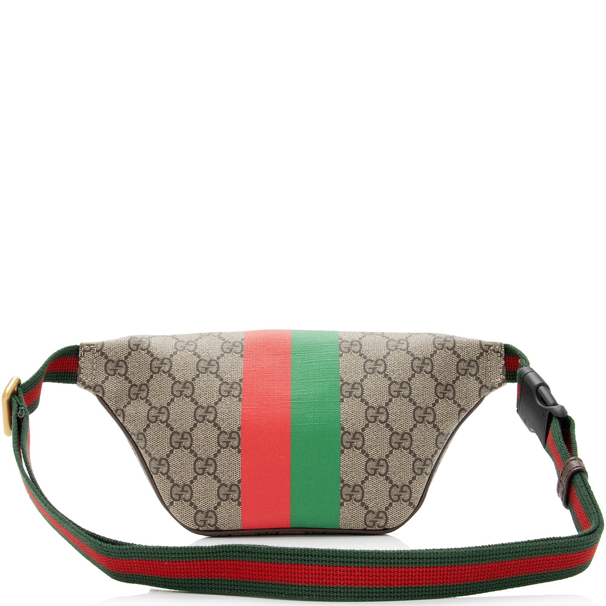 Gucci GG Supreme Tiger Belt SHF-uOGrKL Leather Canvas Nylon Brown Accessory