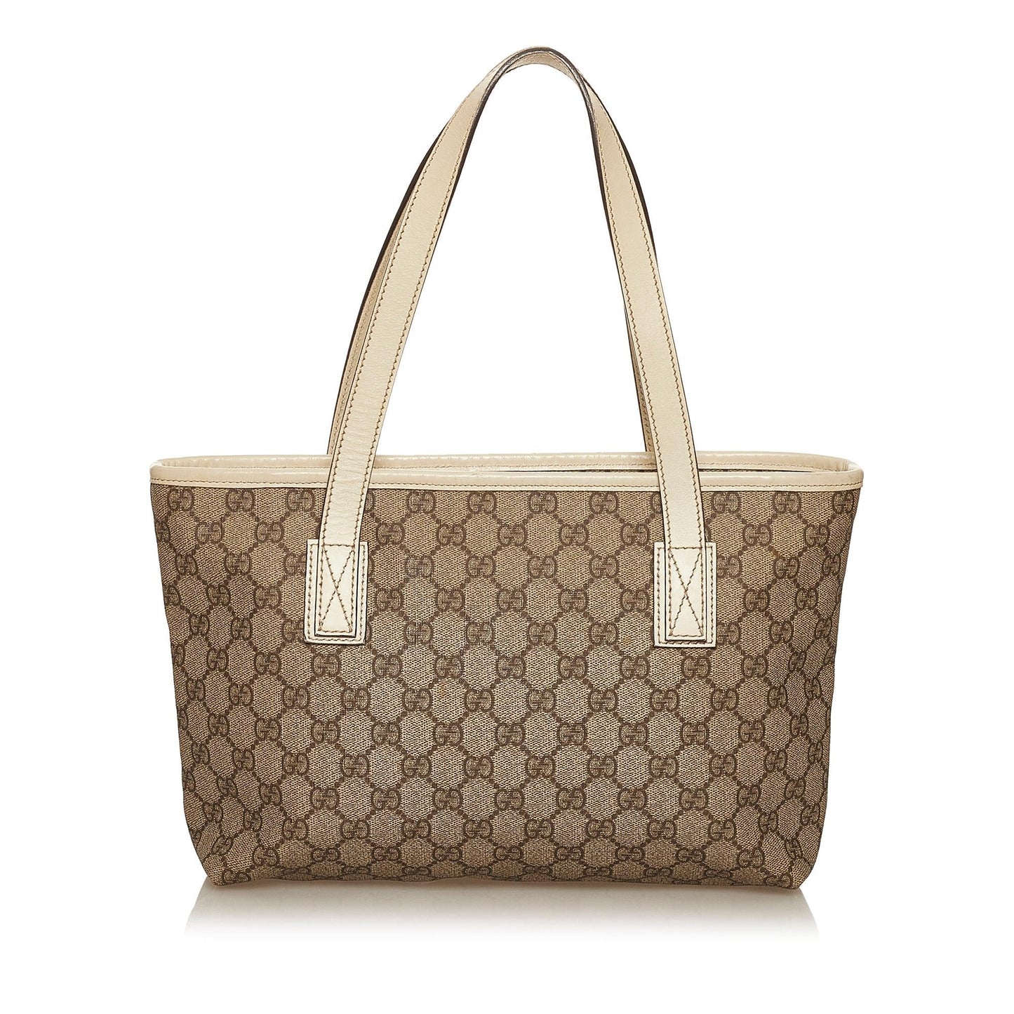 Gucci GG Supreme SHG Canvas White Brown Tote Bag
