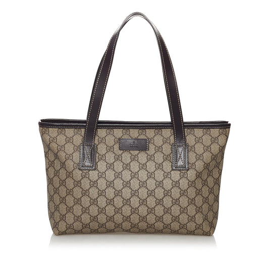 Gucci GG Supreme SHG Canvas Brown Tote Bag 11