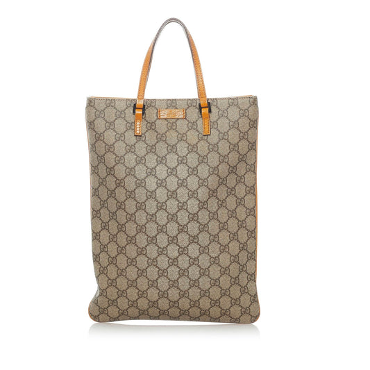 Gucci GG Supreme SHG Canvas Brown Tote Bag