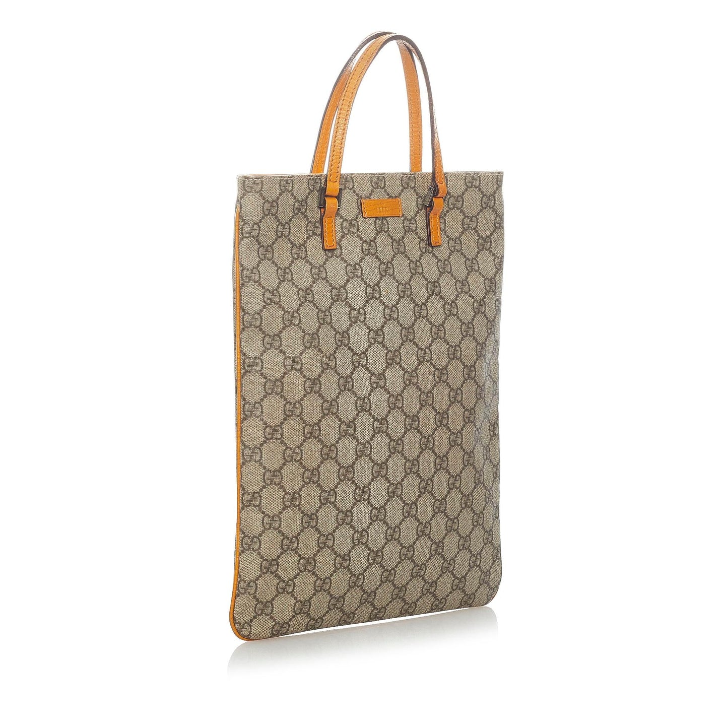 Gucci GG Supreme SHG Canvas Calf Brown Tote Bag