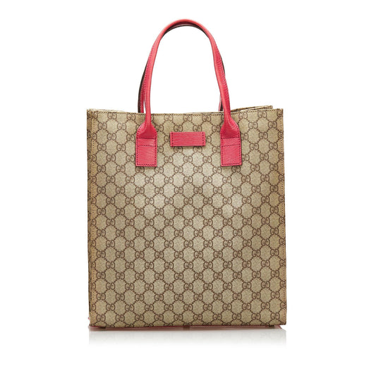Gucci GG Supreme SHG Canvas Brown Tote Bag 6